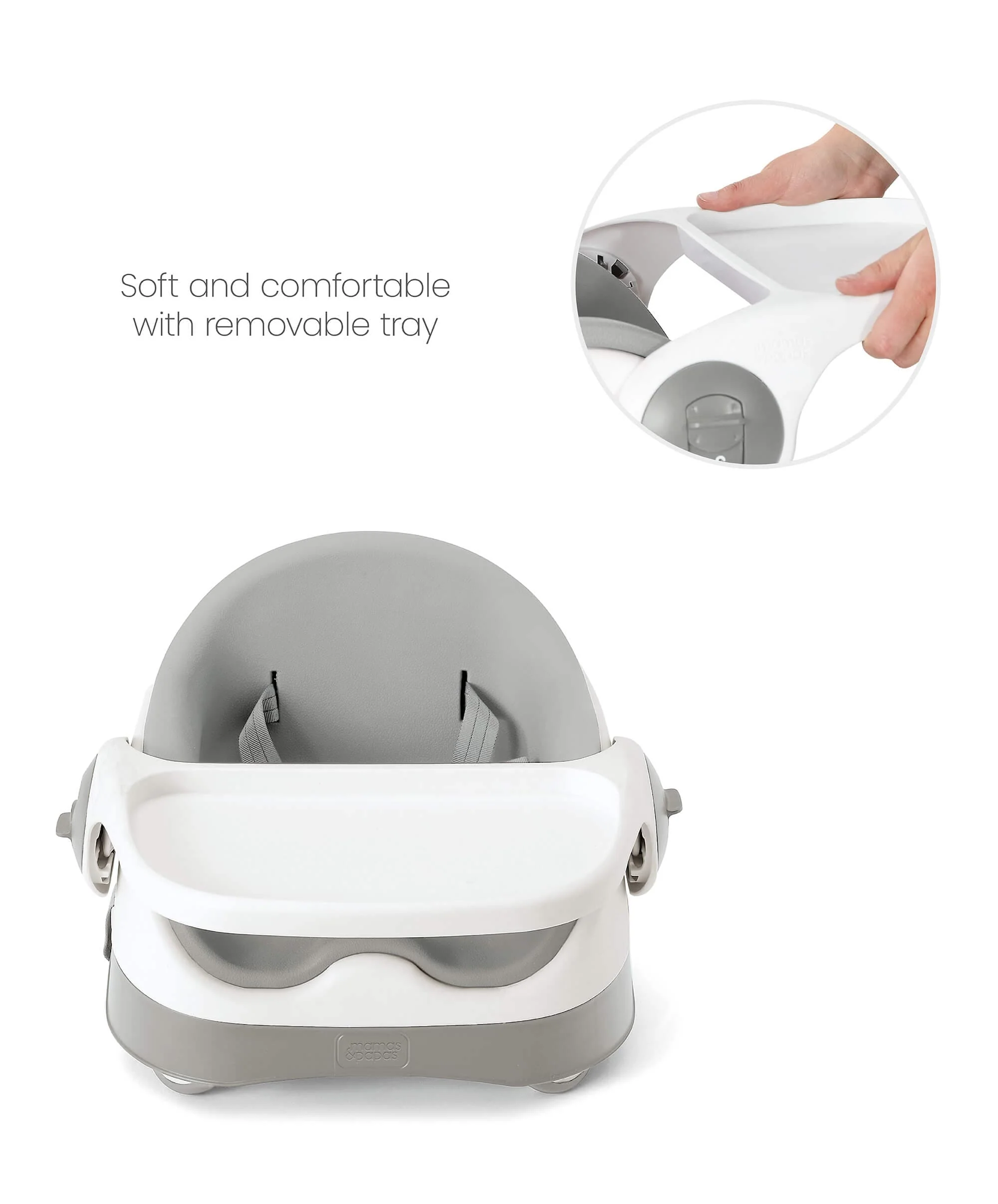 Bud 2-in-1 Booster Seat - Pebble Grey - Image 10
