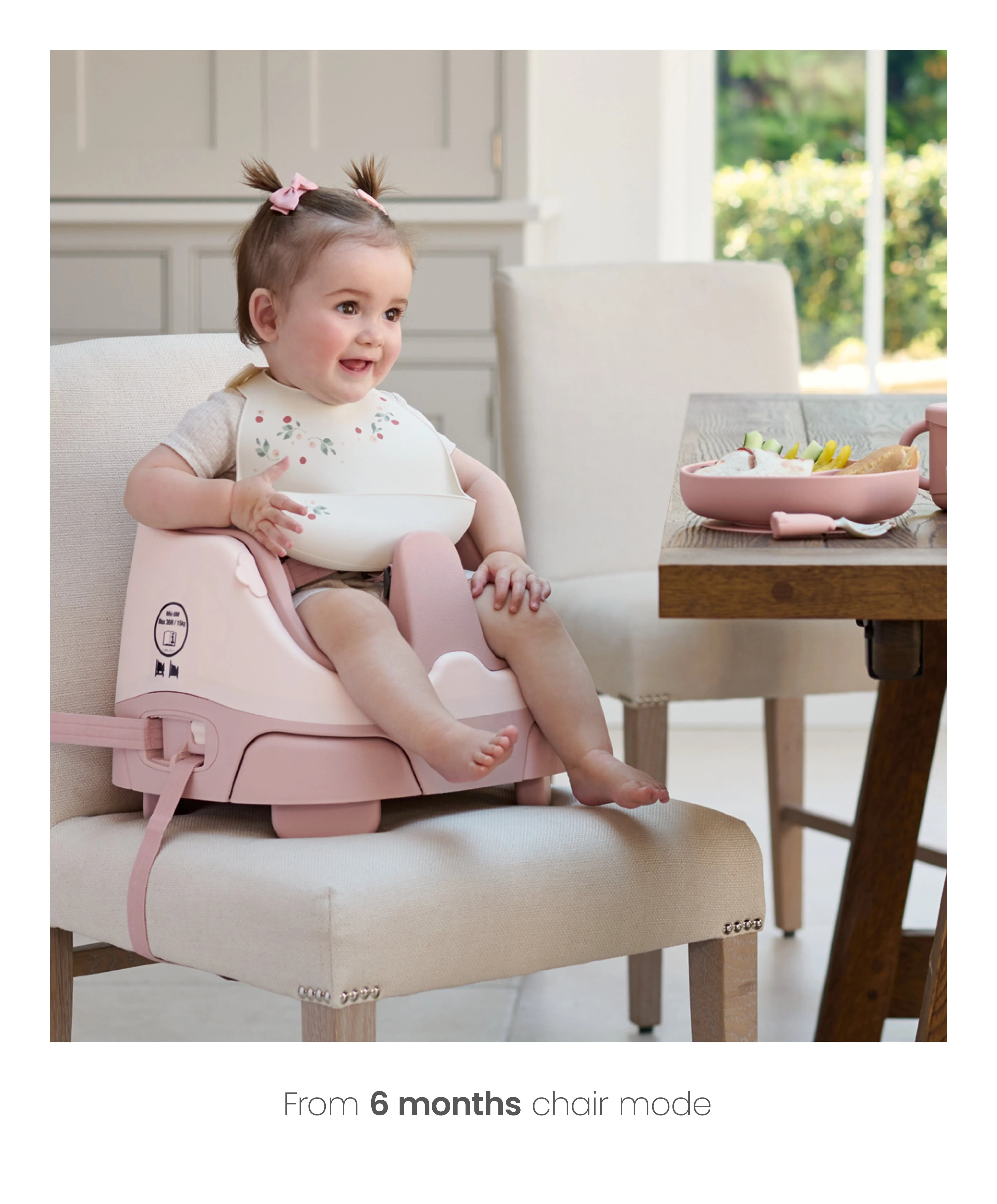 Bug 3-in-1 Floor & Booster Seat with Activity Tray - Blossom - Image 10