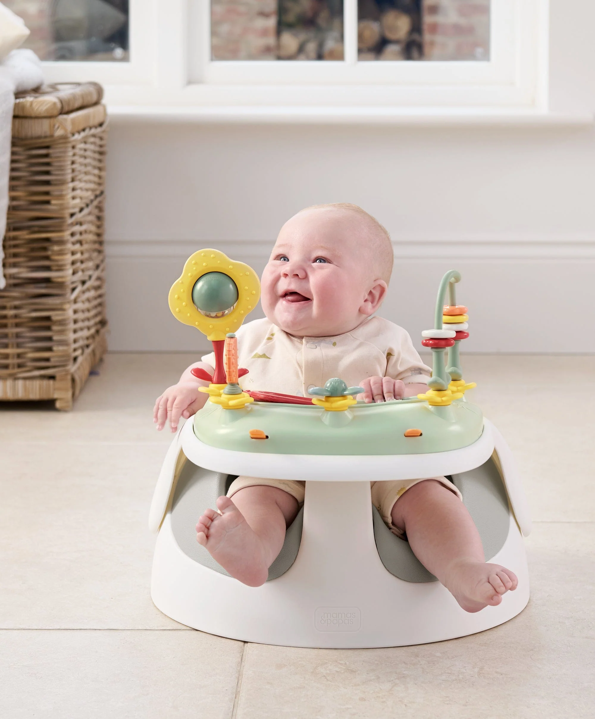 Snug Floor Seat with Activity Tray - Pebble Grey - Image 9
