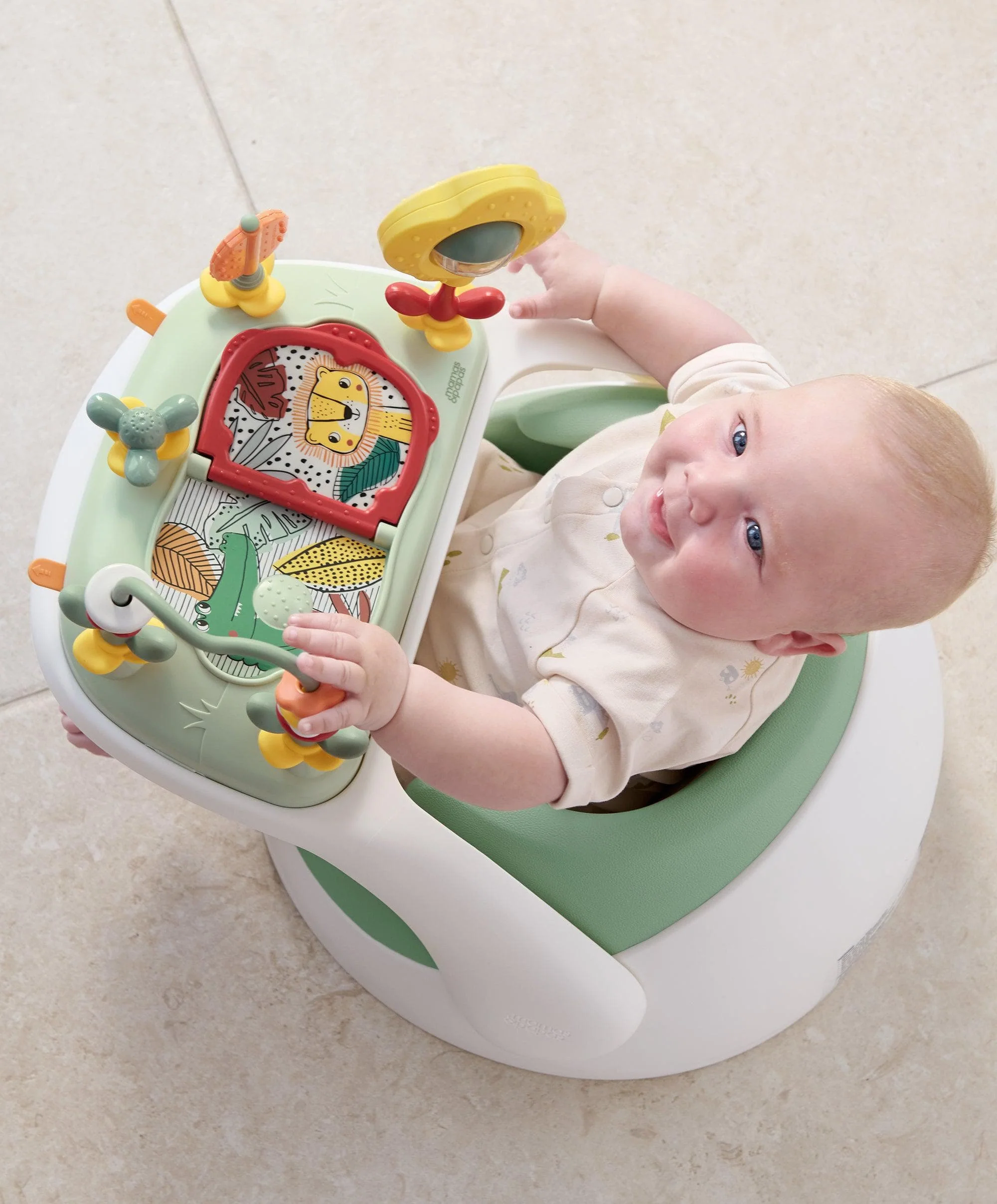 Snug Floor Seat with Activity Tray - Eucalyptus - Image 3