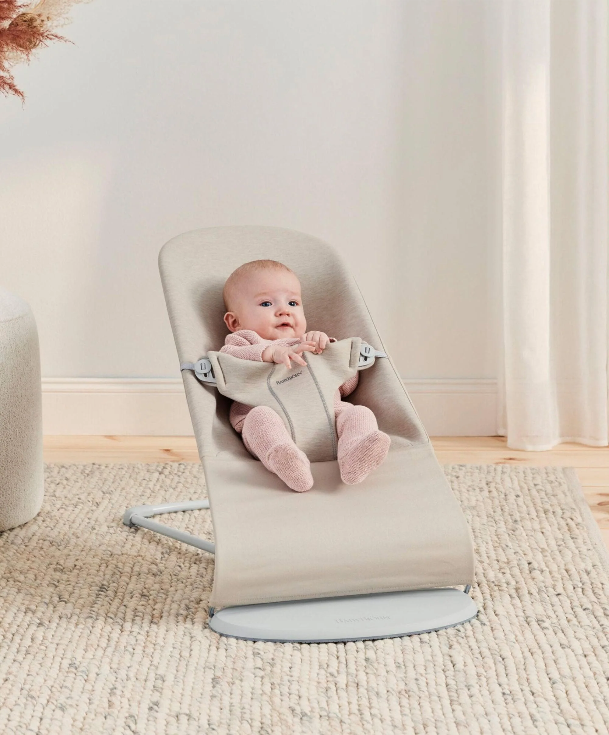 BabyBjörn Baby Bouncer and Toy Bar – Light Beige - Image 3