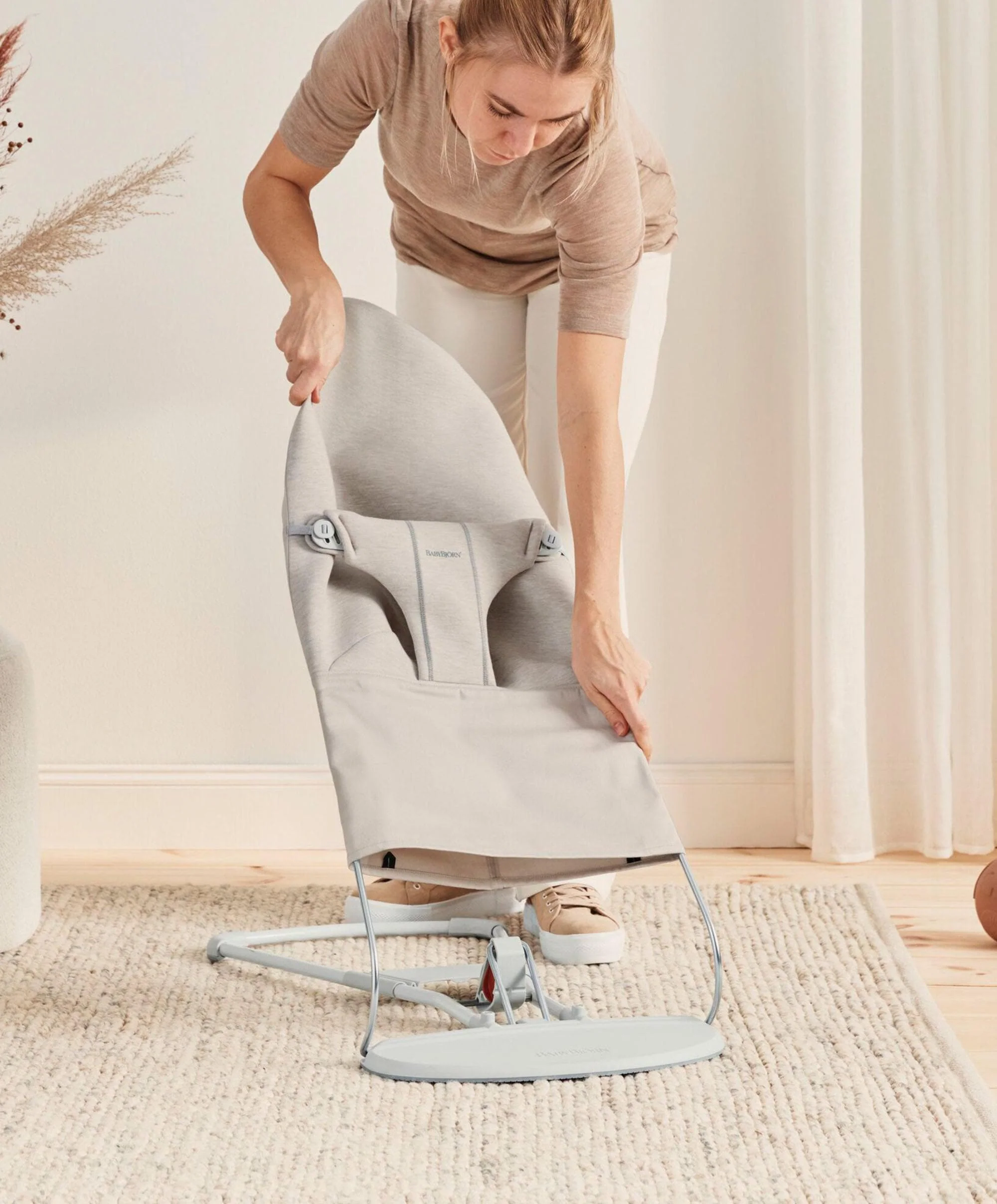 BabyBjörn Baby Bouncer and Toy Bar – Light Beige - Image 5