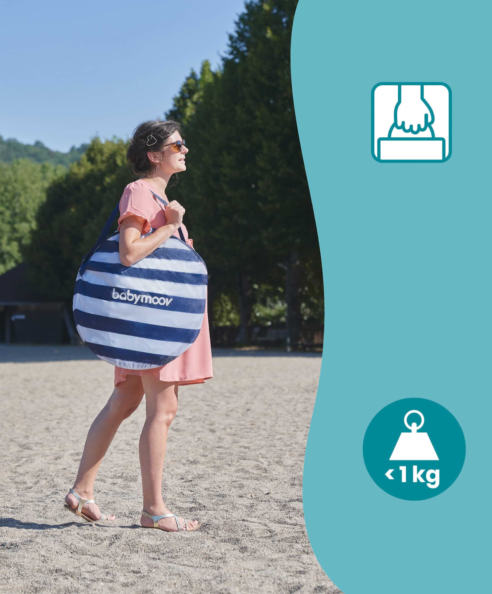 Babymoov Anti-UV Tent 50+ UPF Protection - Mariniere - Image 6