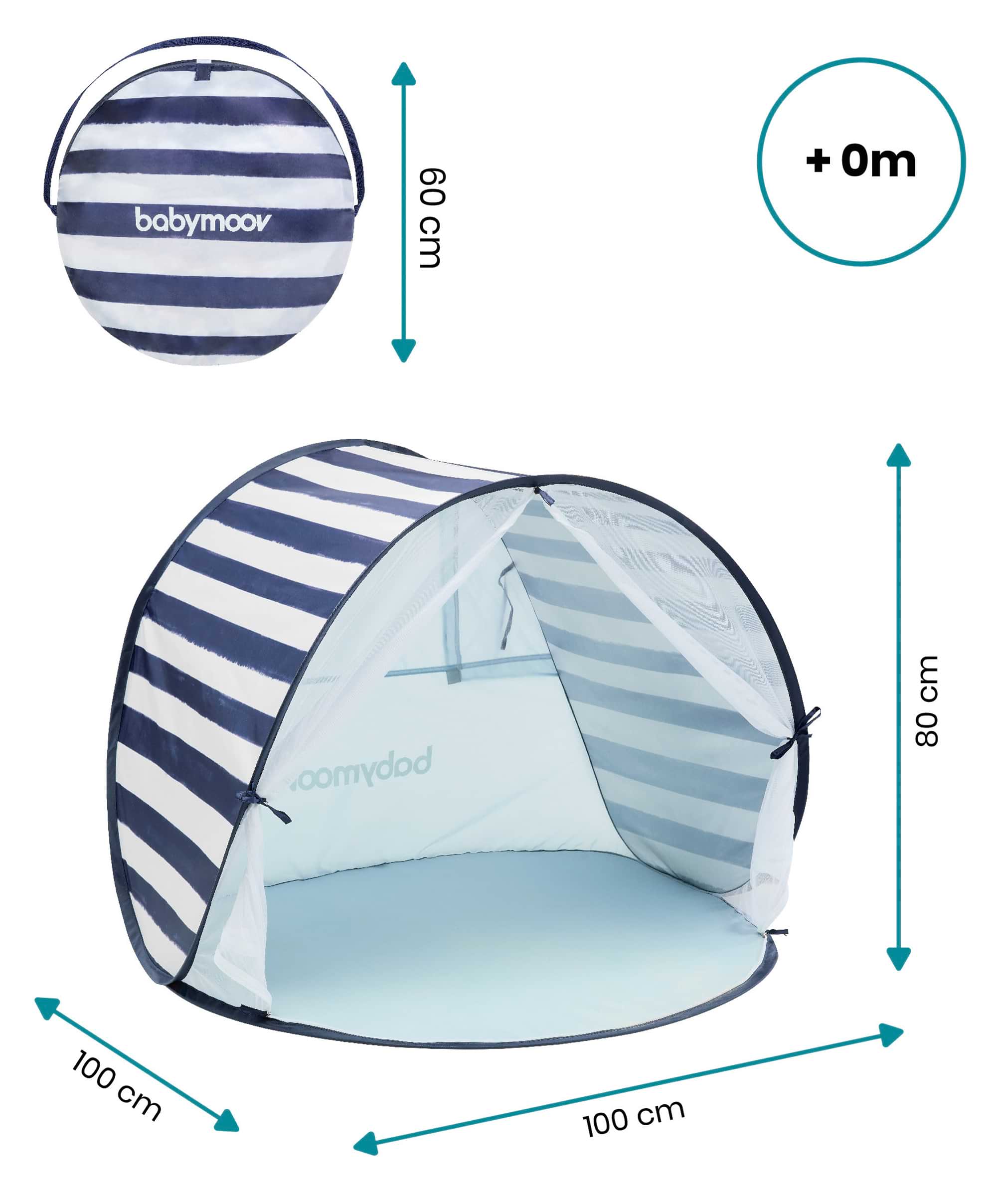 Babymoov Anti-UV Tent 50+ UPF Protection - Mariniere - Image 7