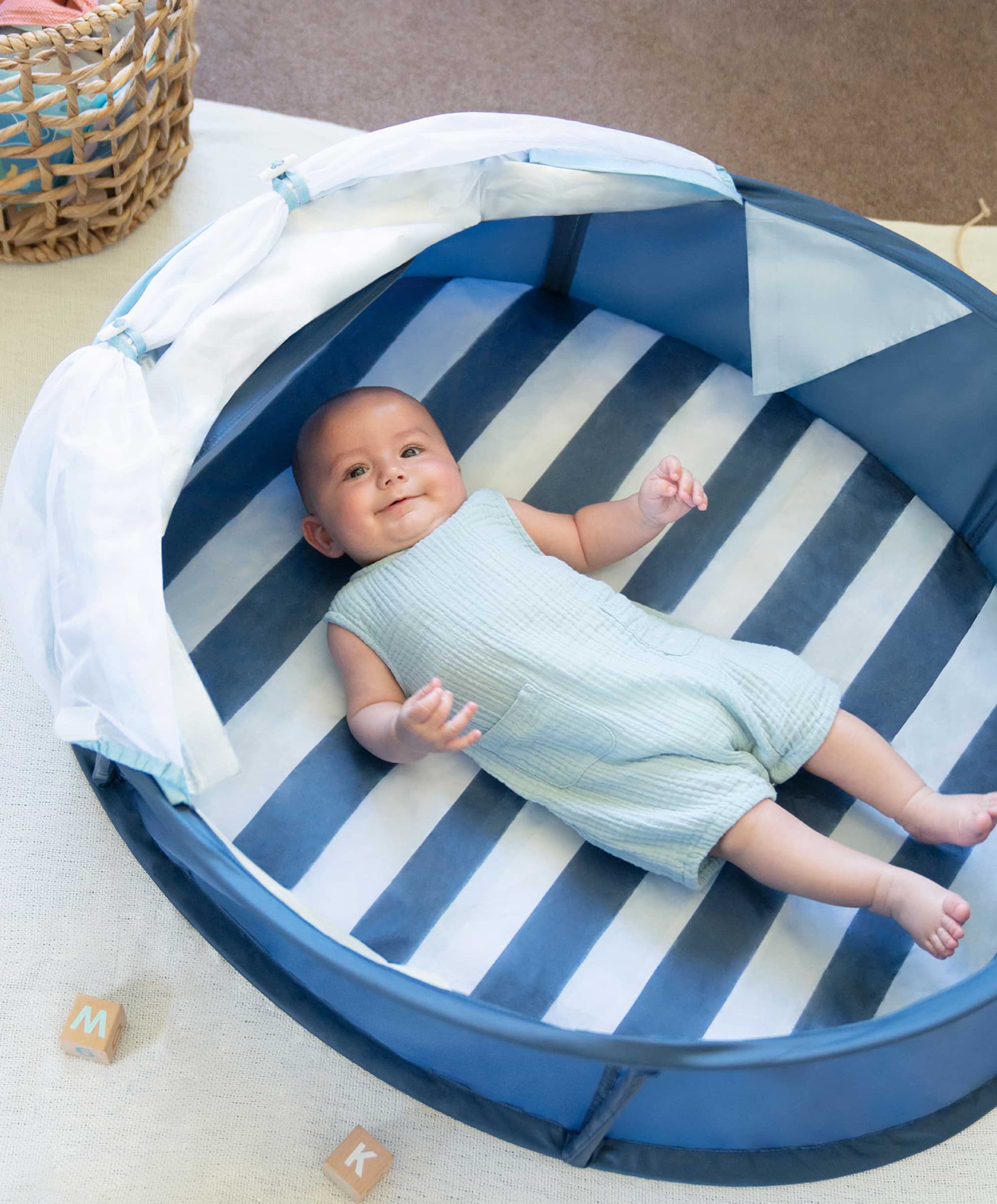 Babymoov Babyni Anti-UV Tent Playpen UPF 50+ - Mariniere