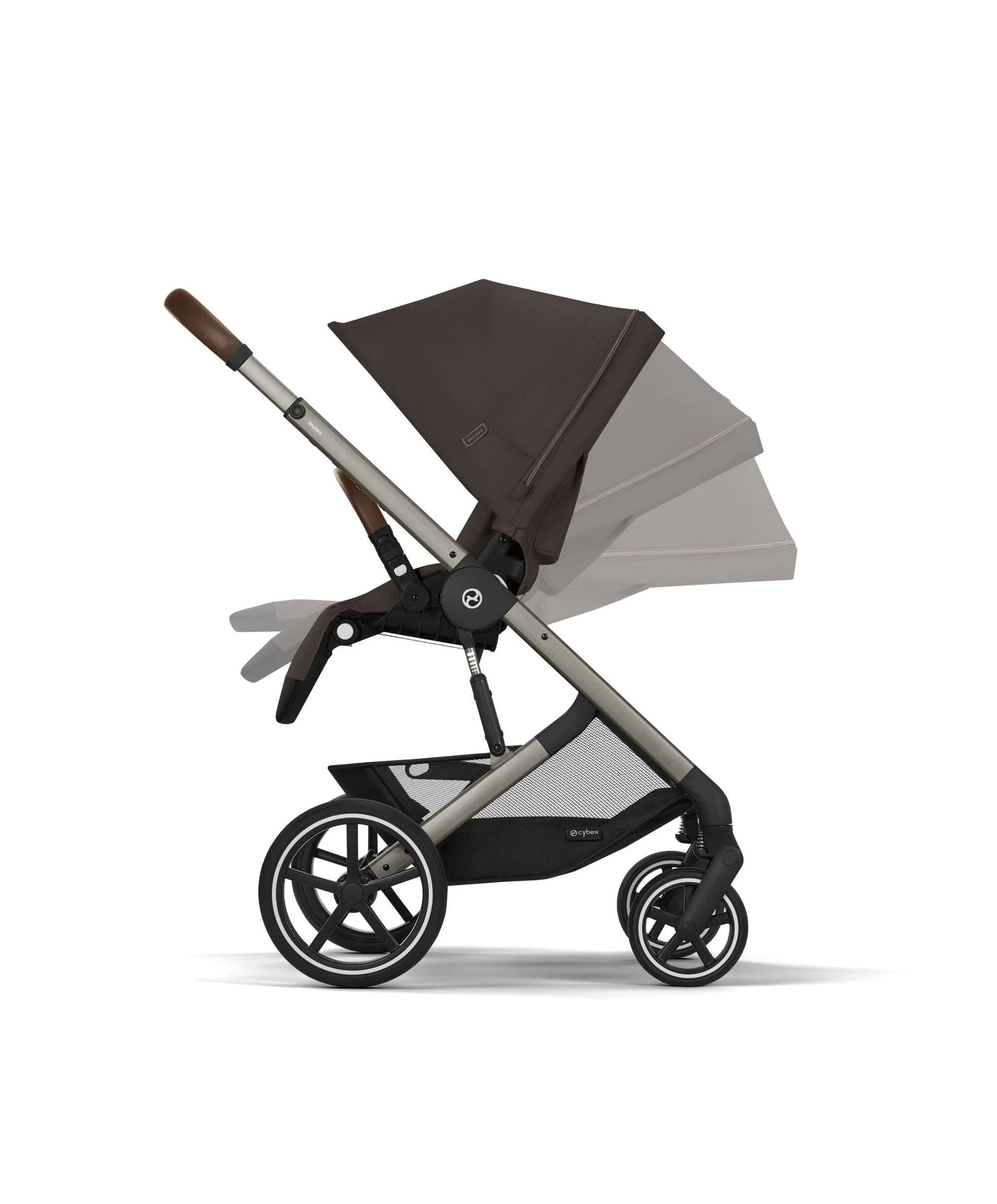 Cybex Balios S Lux Pushchair Bundle With Cybex Cloud T i-Size + Baby Car Seat & Base (7 Pieces) - Chocolate Brown - Image 8