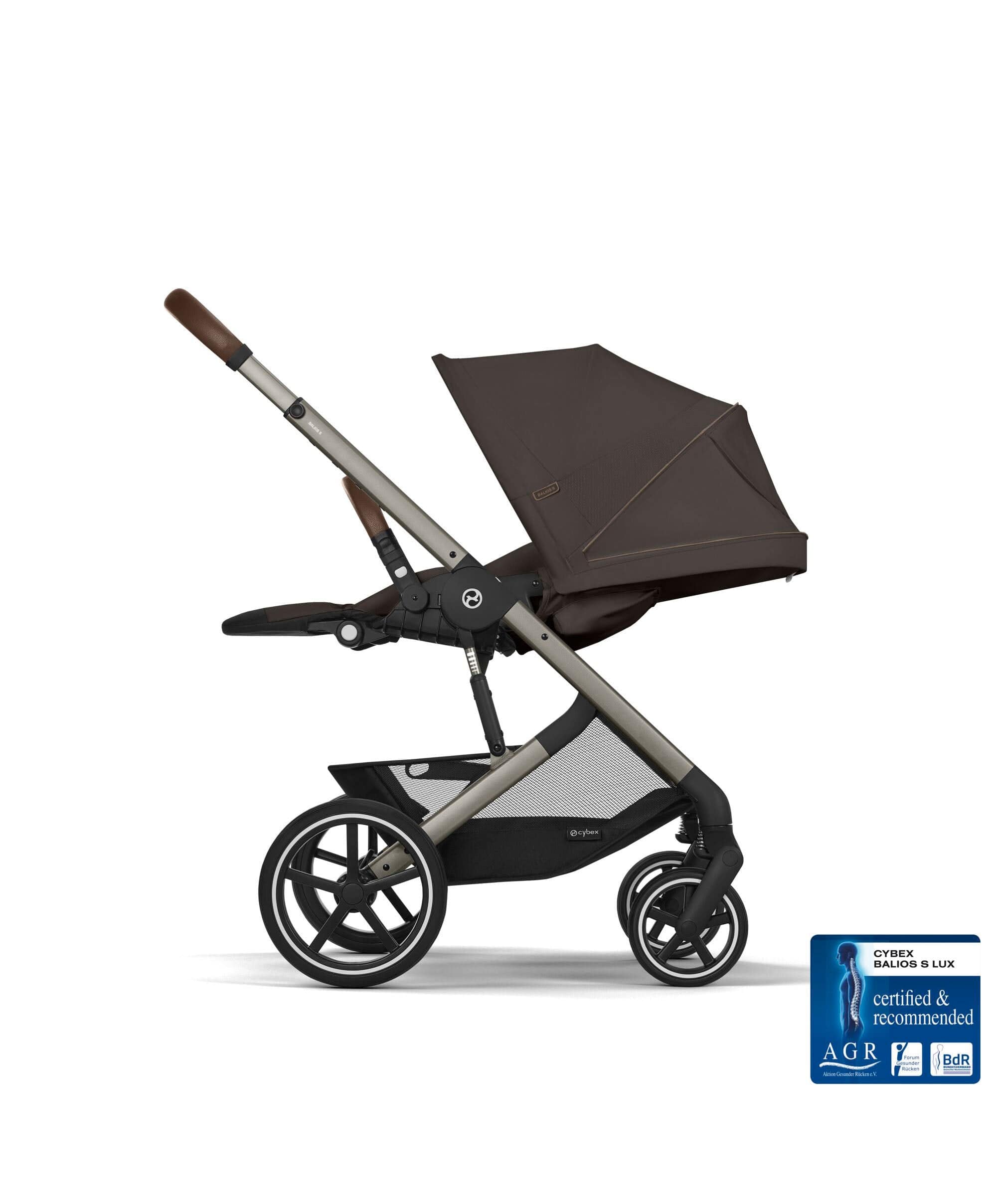 Cybex Balios S Lux Pushchair – Chocolate Brown - Image 5