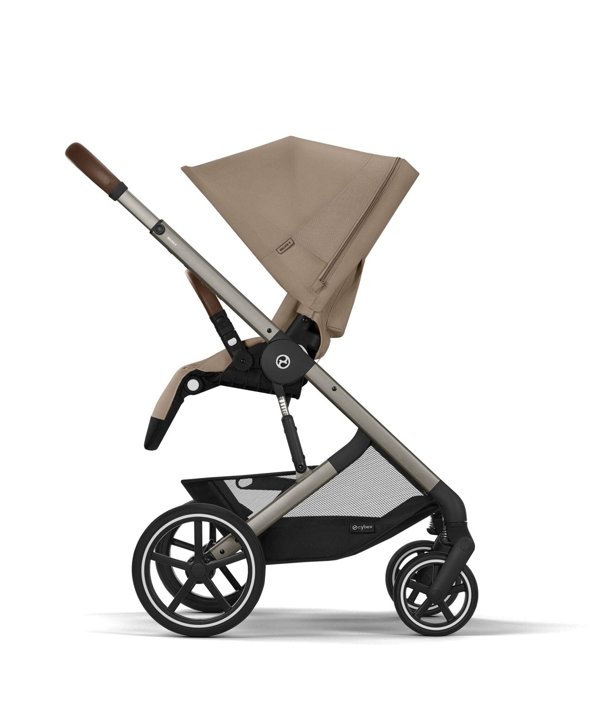 Cybex Balios Bundle with Cybex Cloud T i-Size Rotating Baby Car Seat & Rotating Base (7 Pieces) -Almond Beige - Image 4