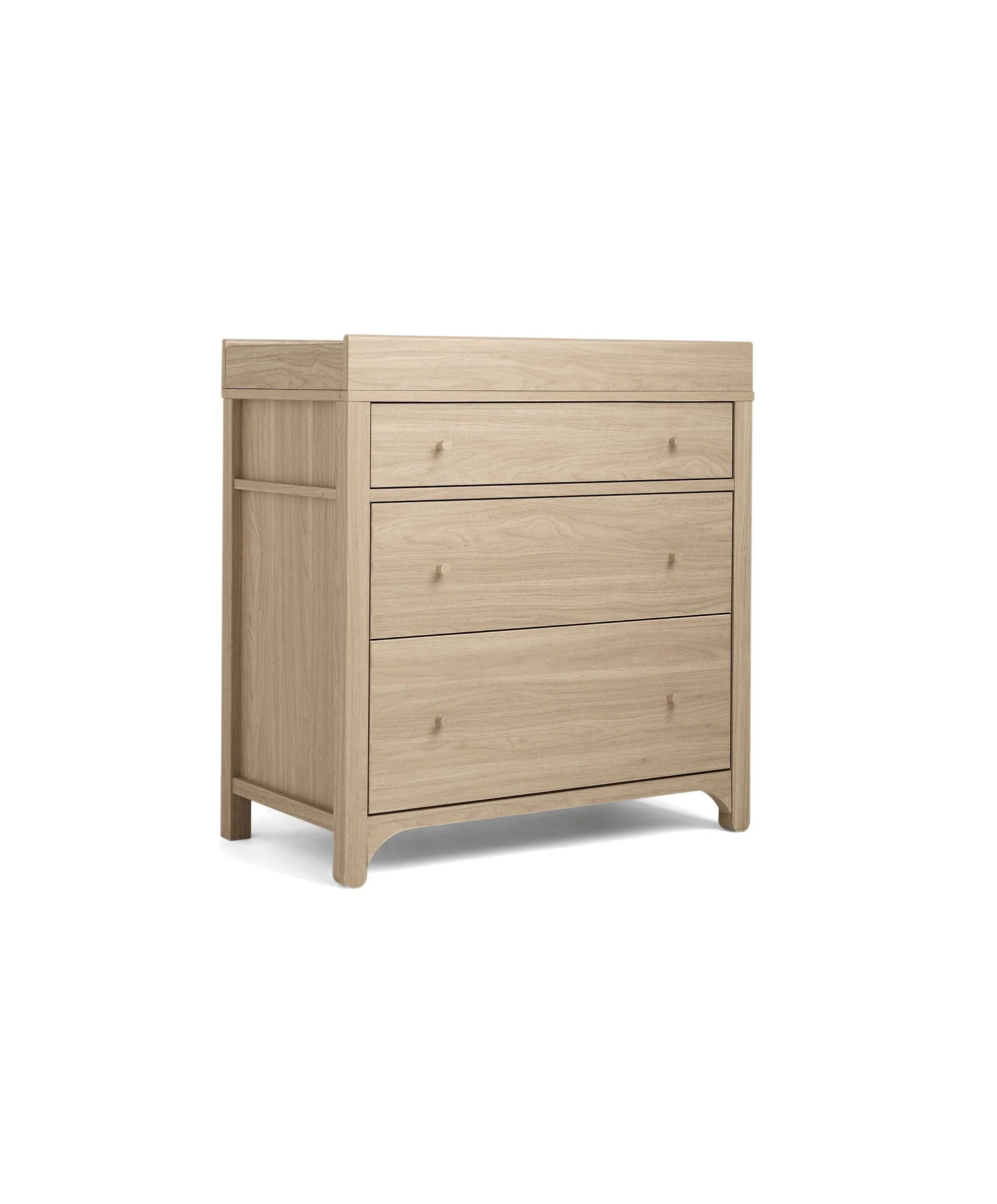 Barton 3 Piece Cotbed Range with Dresser Changer & Wardrobe - Oak - Image 9