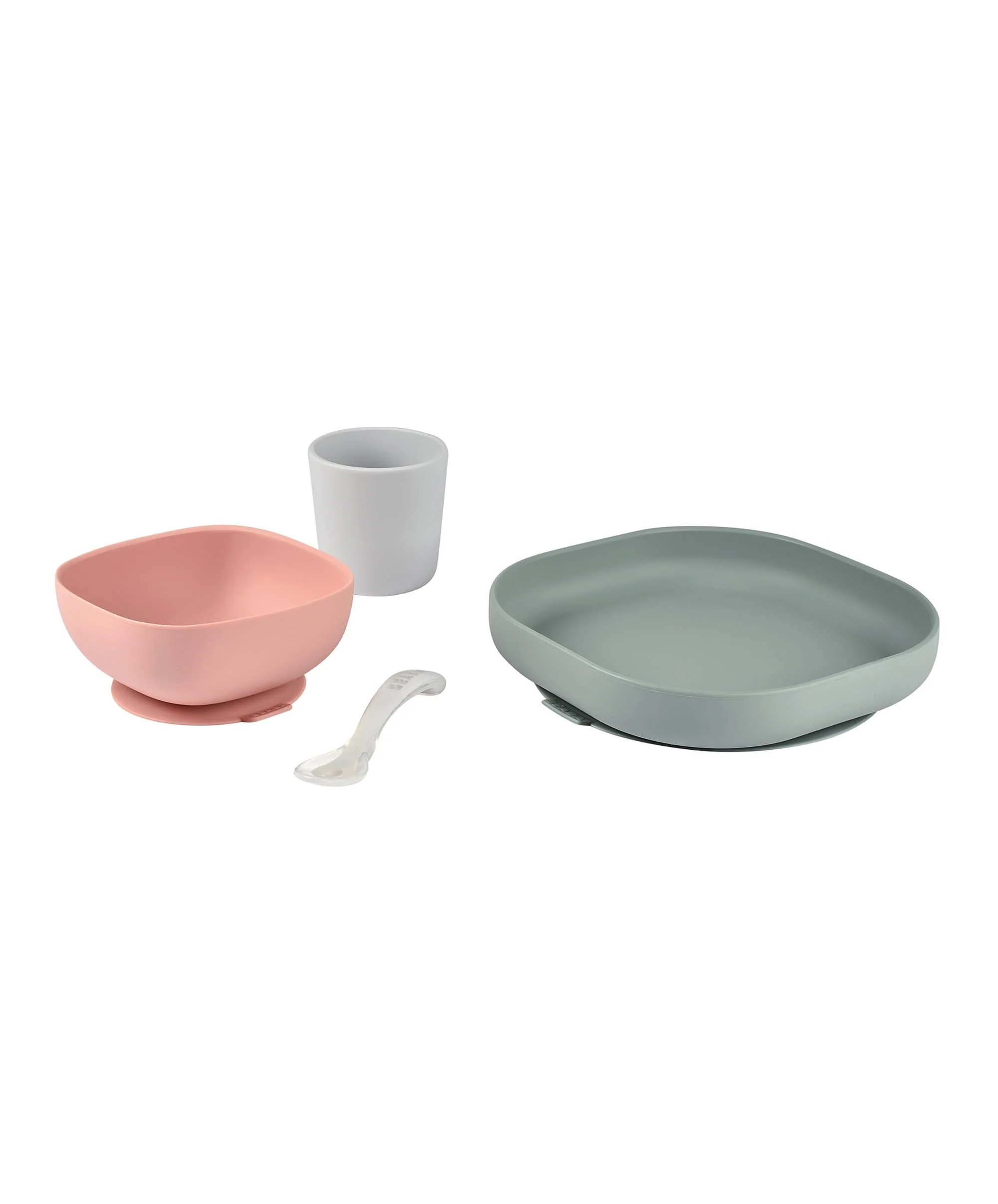 Béaba 4 Piece Silicone Meal Set - Eucalyptus - Image 8