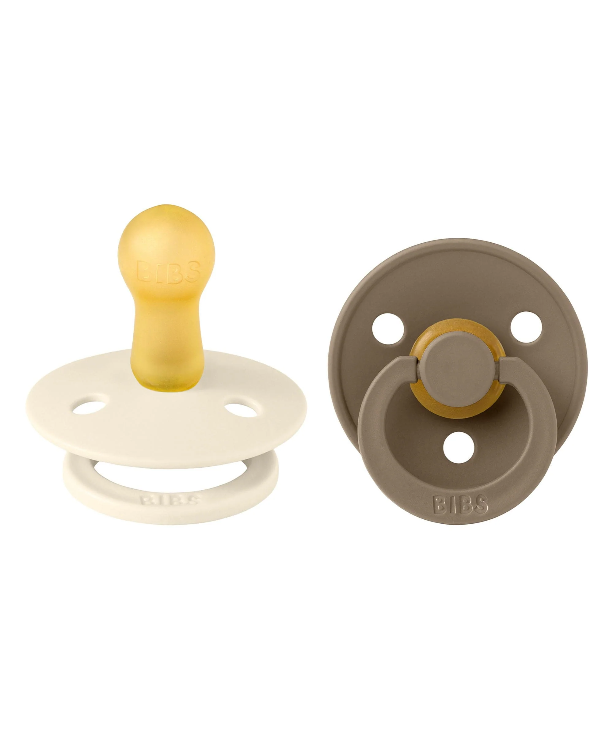 BIBS Dummies Bundle Size 1 (3 Pieces) – Dark Oak/Ivory - Image 2