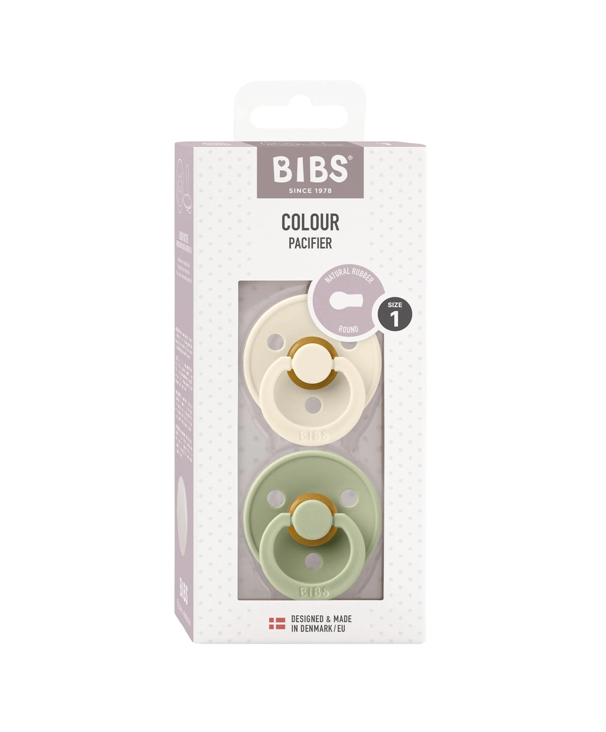 BIBS Dummies Bundle Size 1 (3 Pieces) – Sage - Image 3