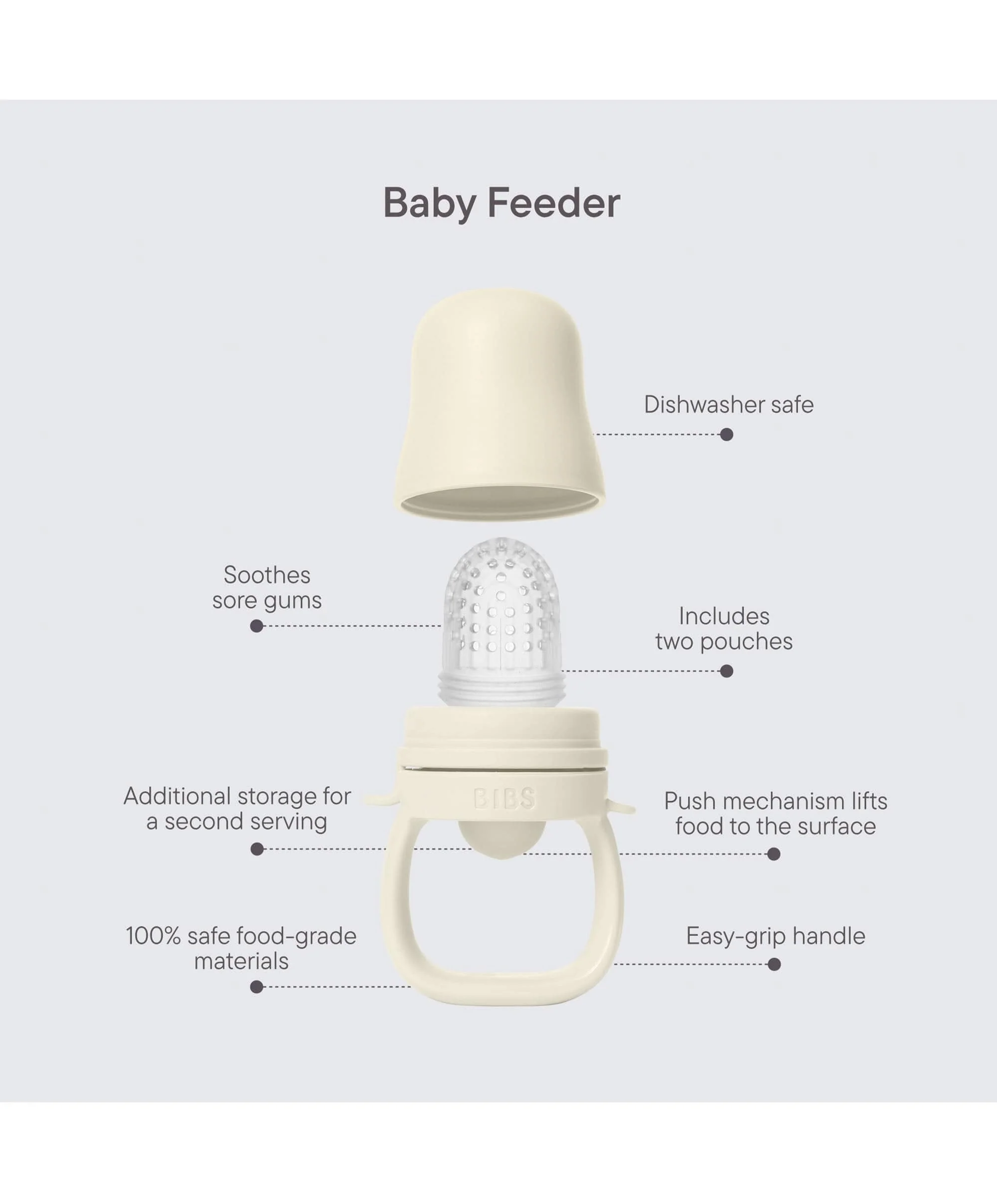 BIBS Baby Feeder - Ivory - Image 9