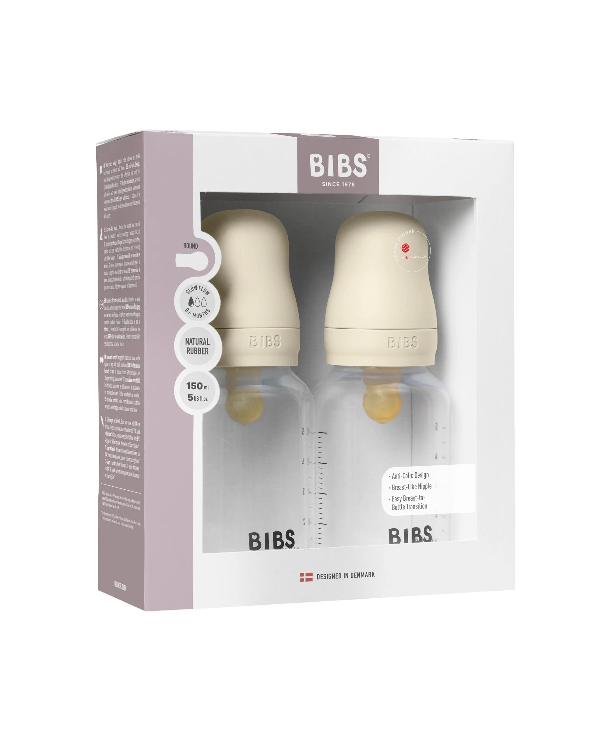 BIBS Baby Bottles 2 Pack - 150ml - Image 2
