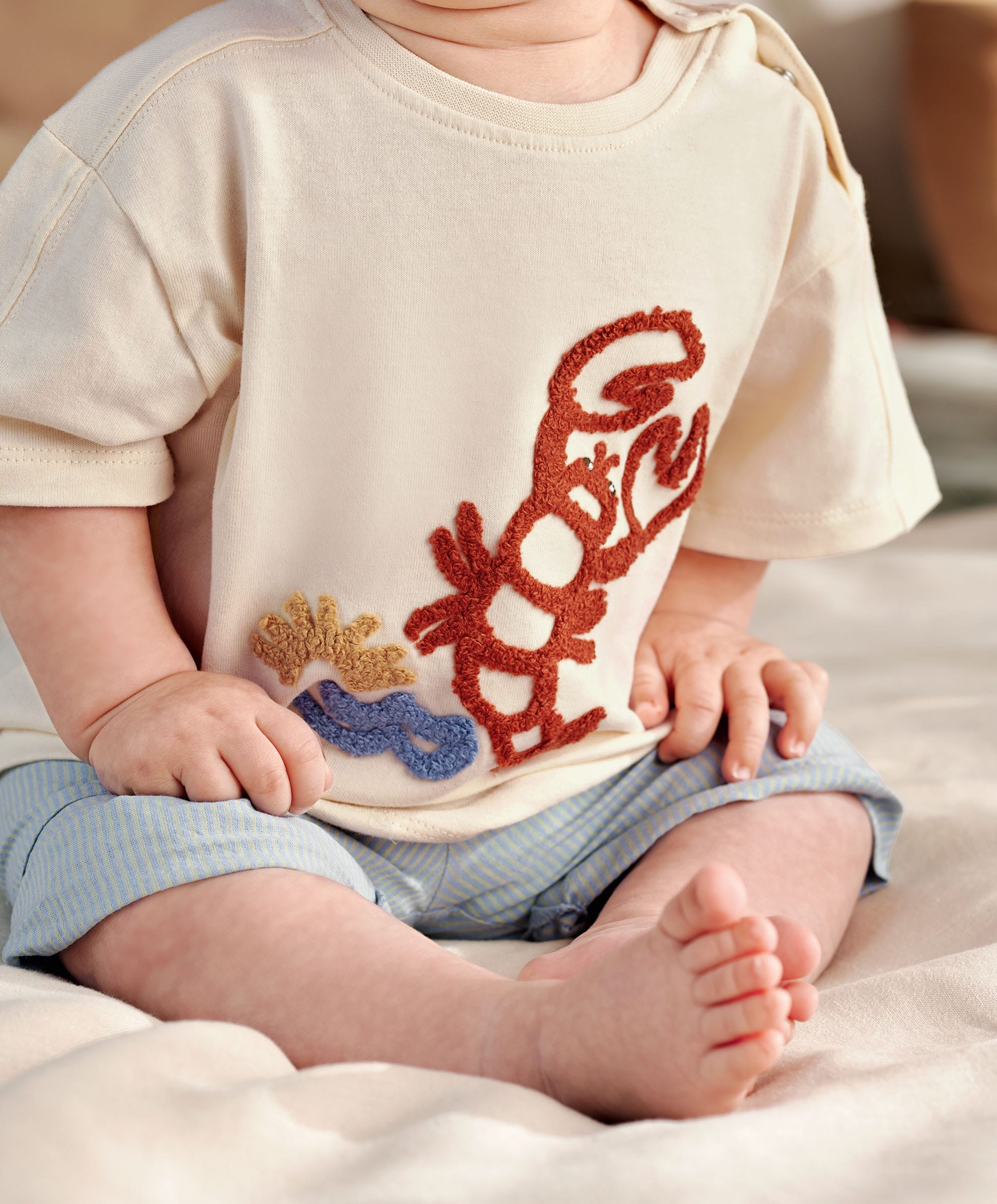 Lobster T-Shirt & Shorts Outfit Set - Image 3