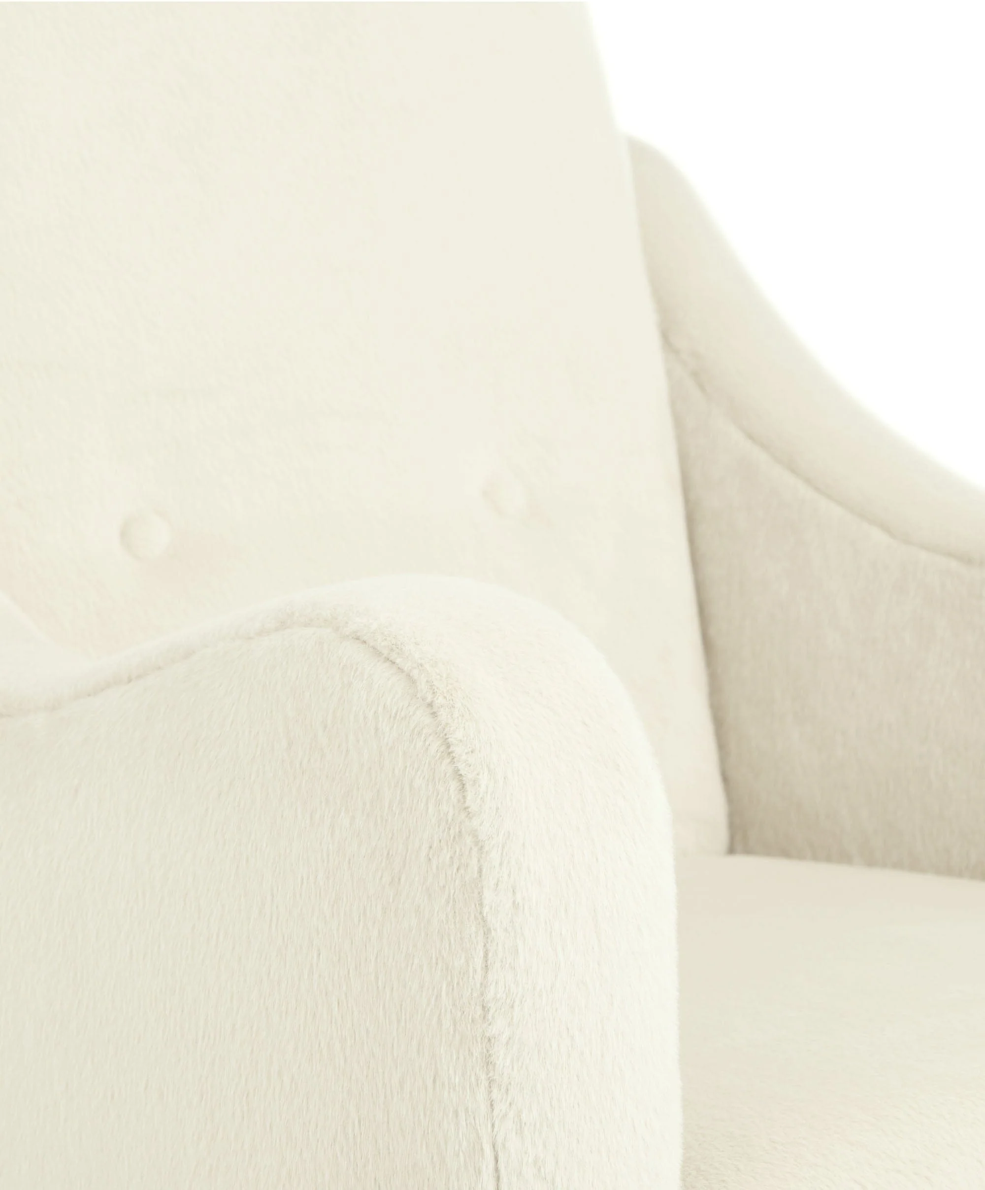 Bowdon Nursing Chair & Footstool Set - Feather Sherpa - Image 4