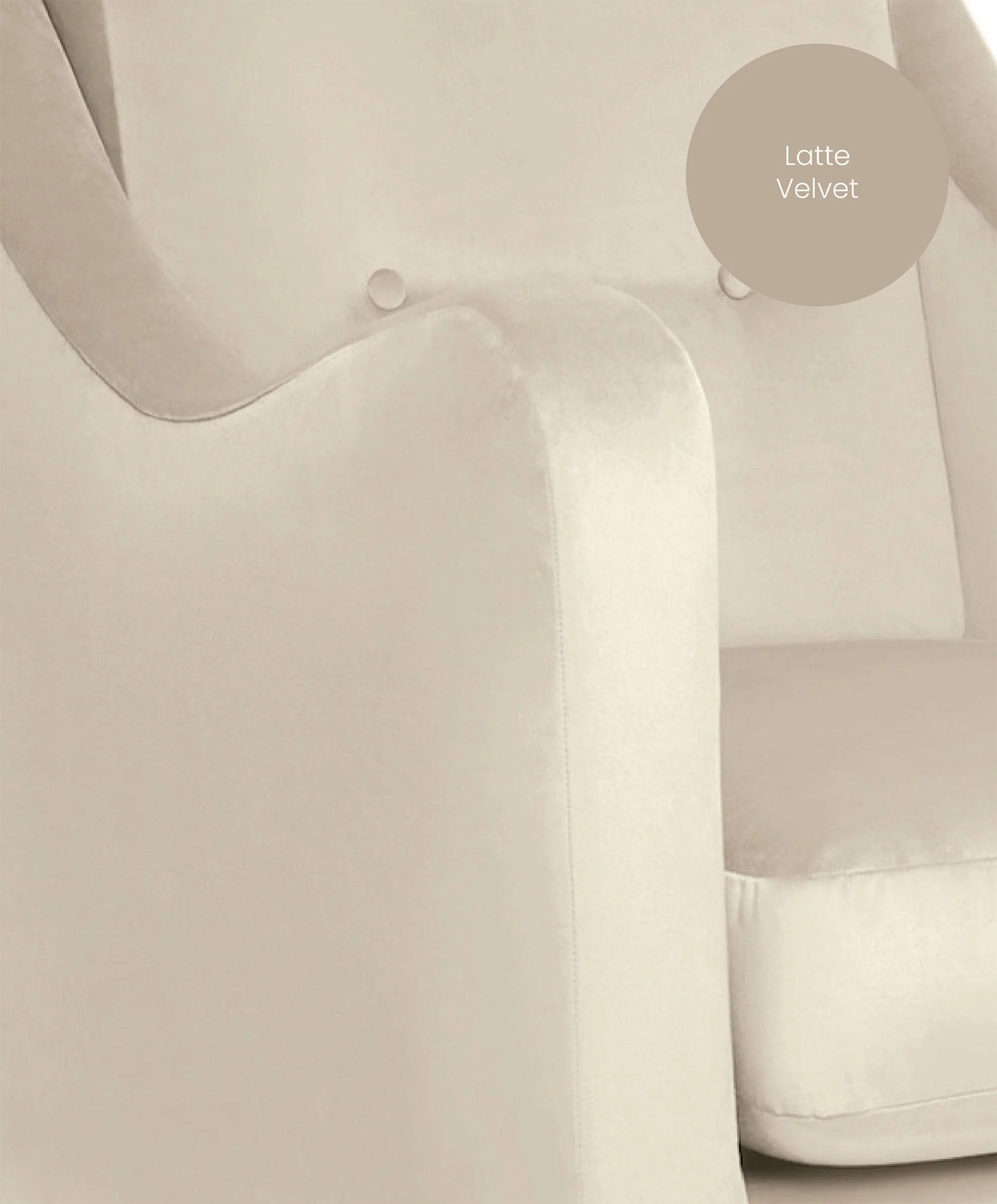Bowdon Nursing Chair - Latte Velvet - Image 5