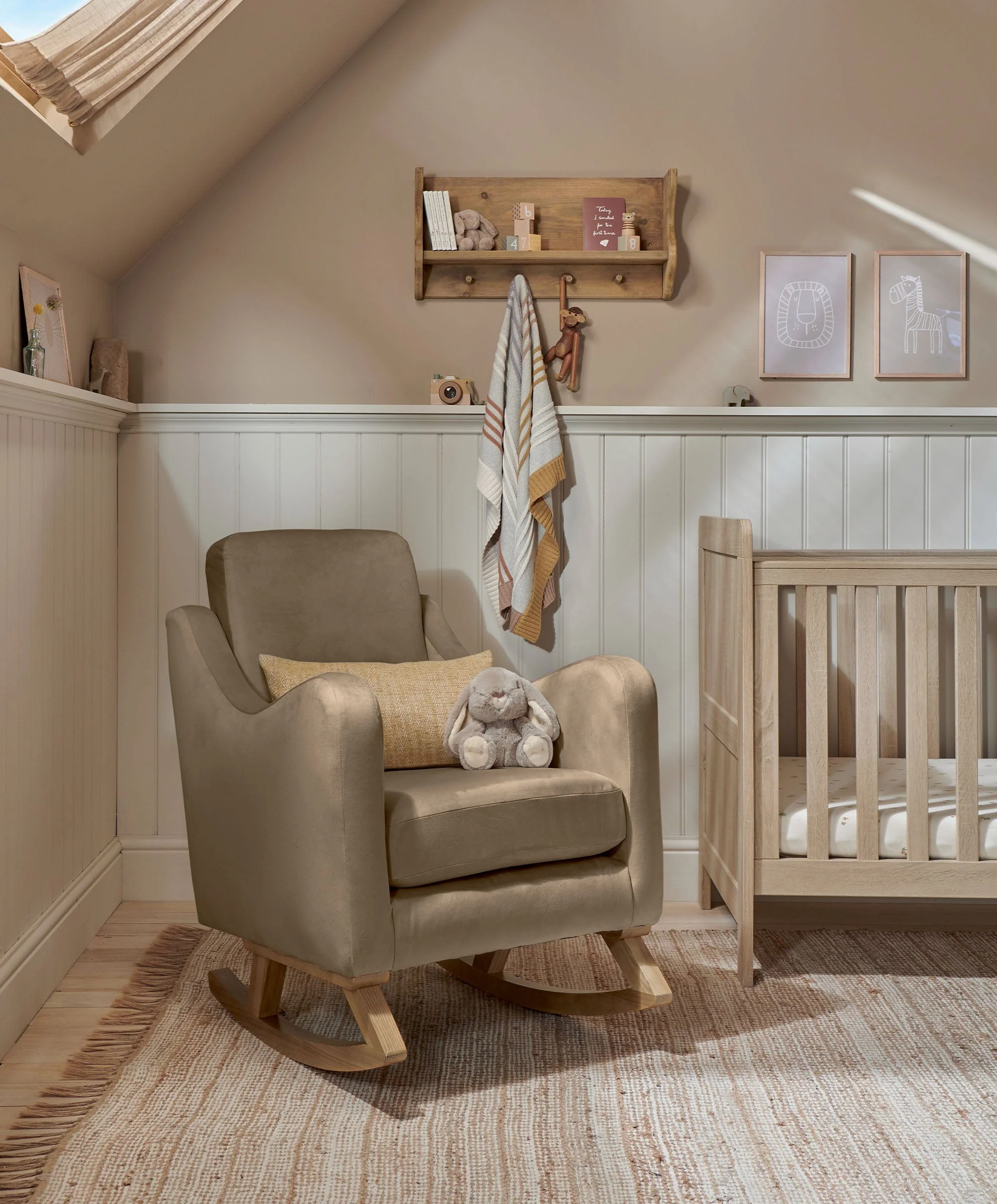 Bowdon Nursing Chair - Mocha Velvet