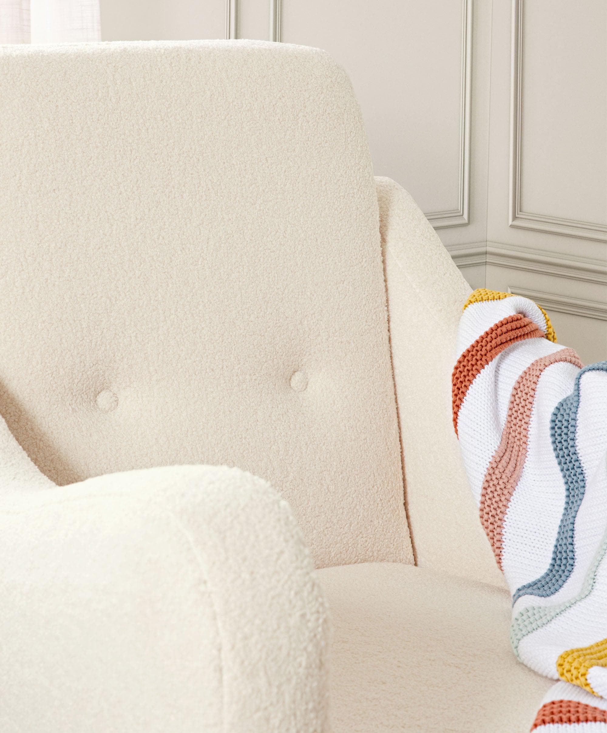 Bowdon Nursing Chair - Off White Boucle - Image 3