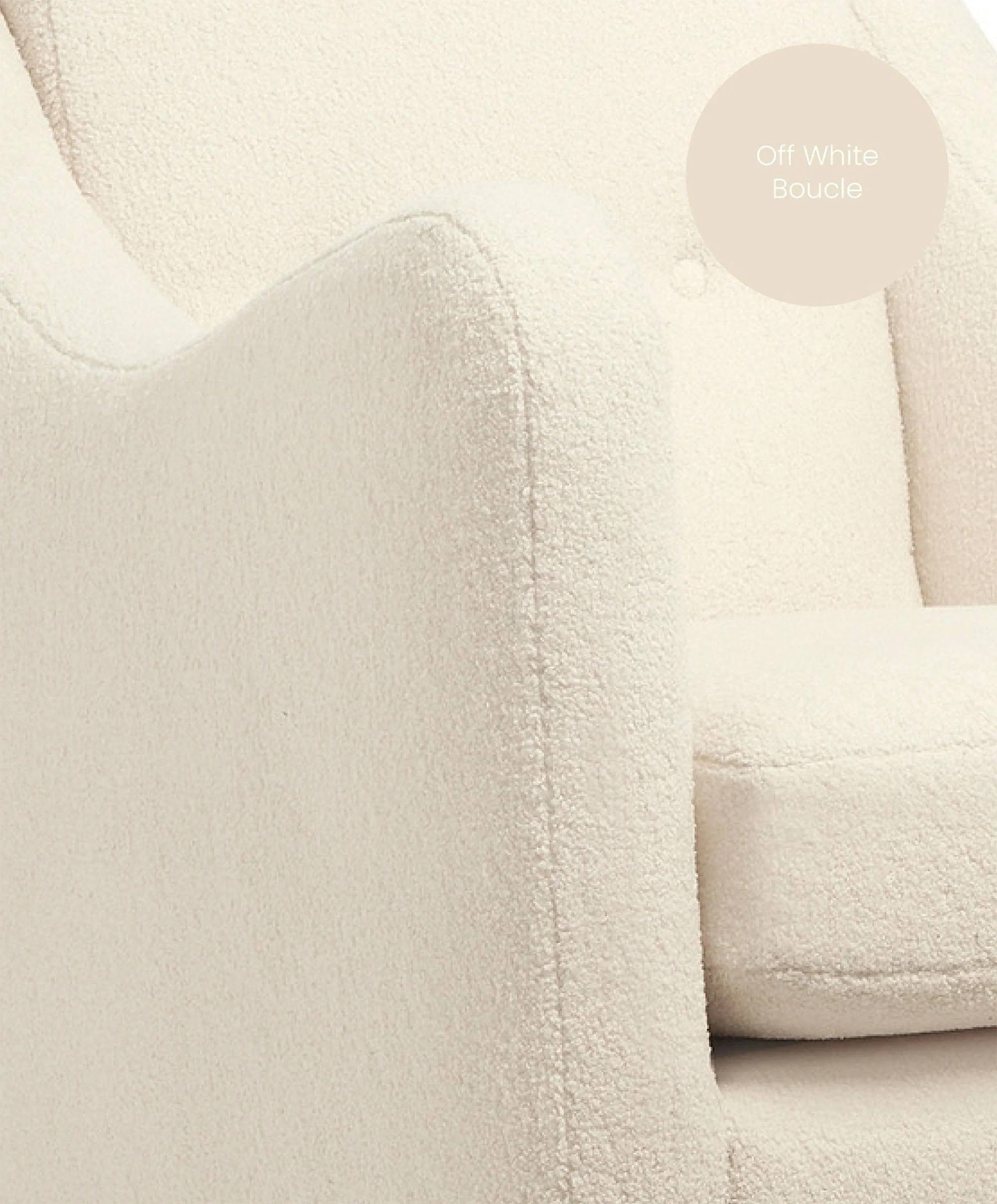 Bowdon Nursing Chair - Off White Boucle - Image 7