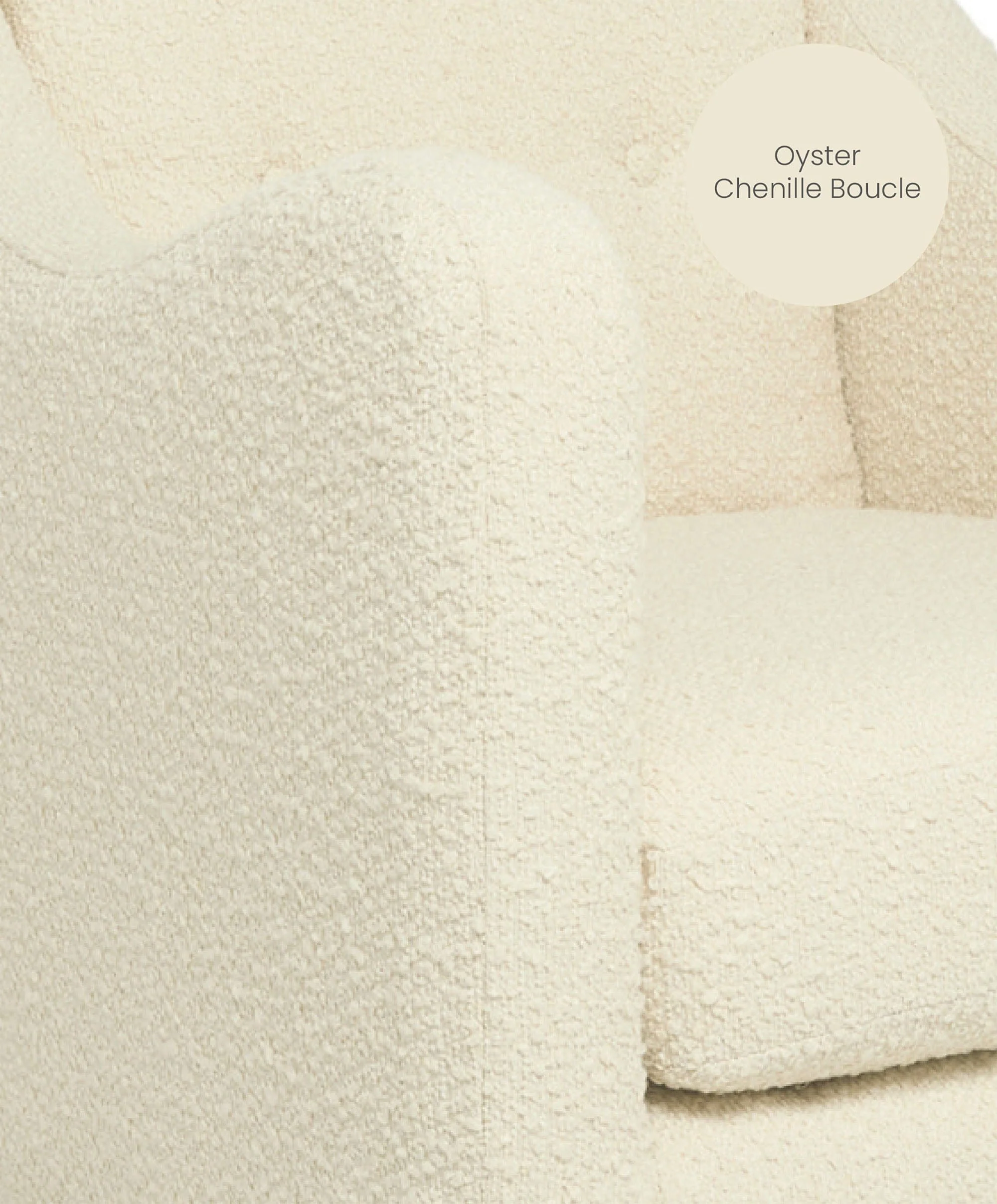 Bowdon Nursing Chair - Oyster Chenille Boucle - Image 5