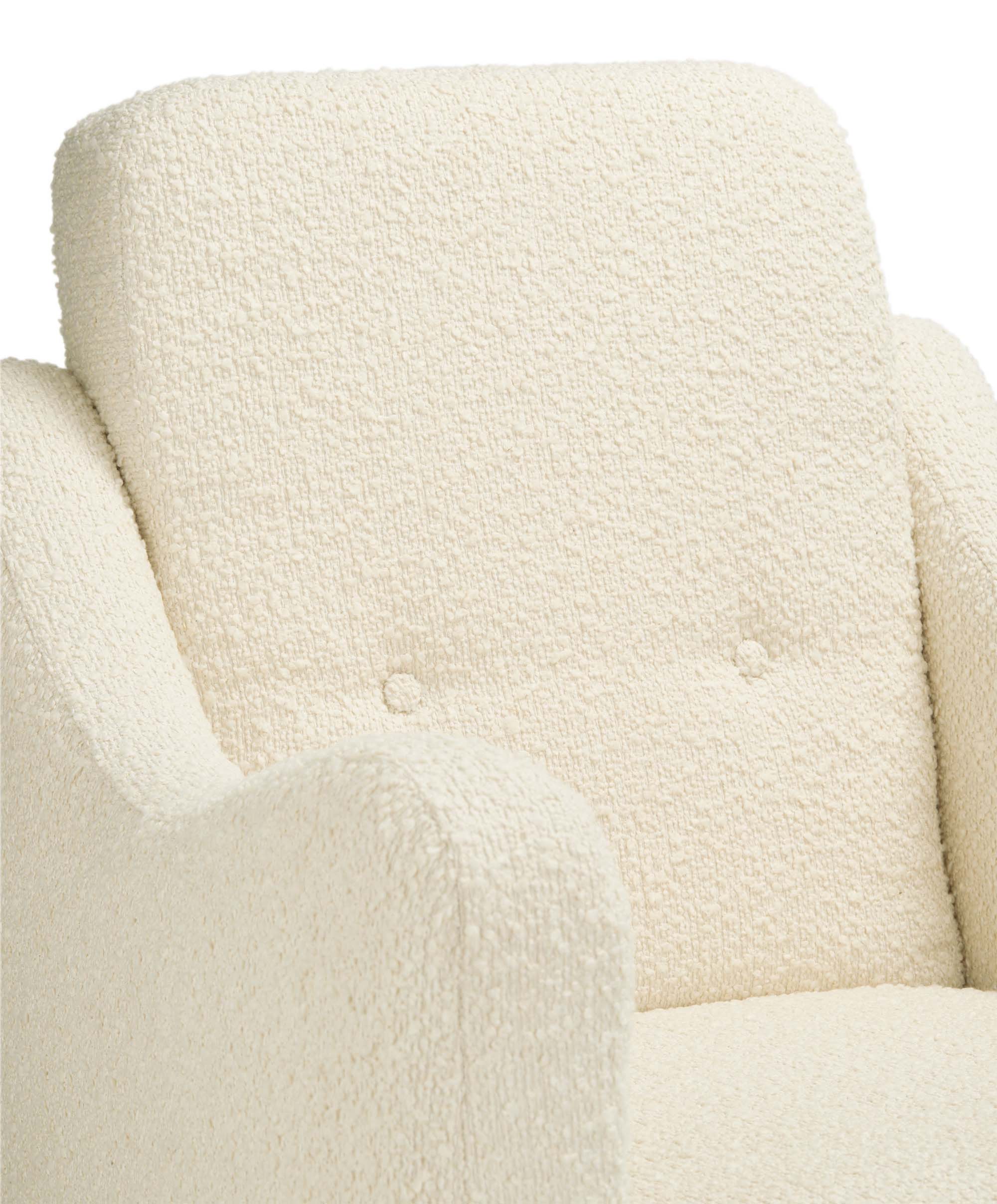 Bowdon Nursing Chair - Oyster Chenille Boucle - Image 6