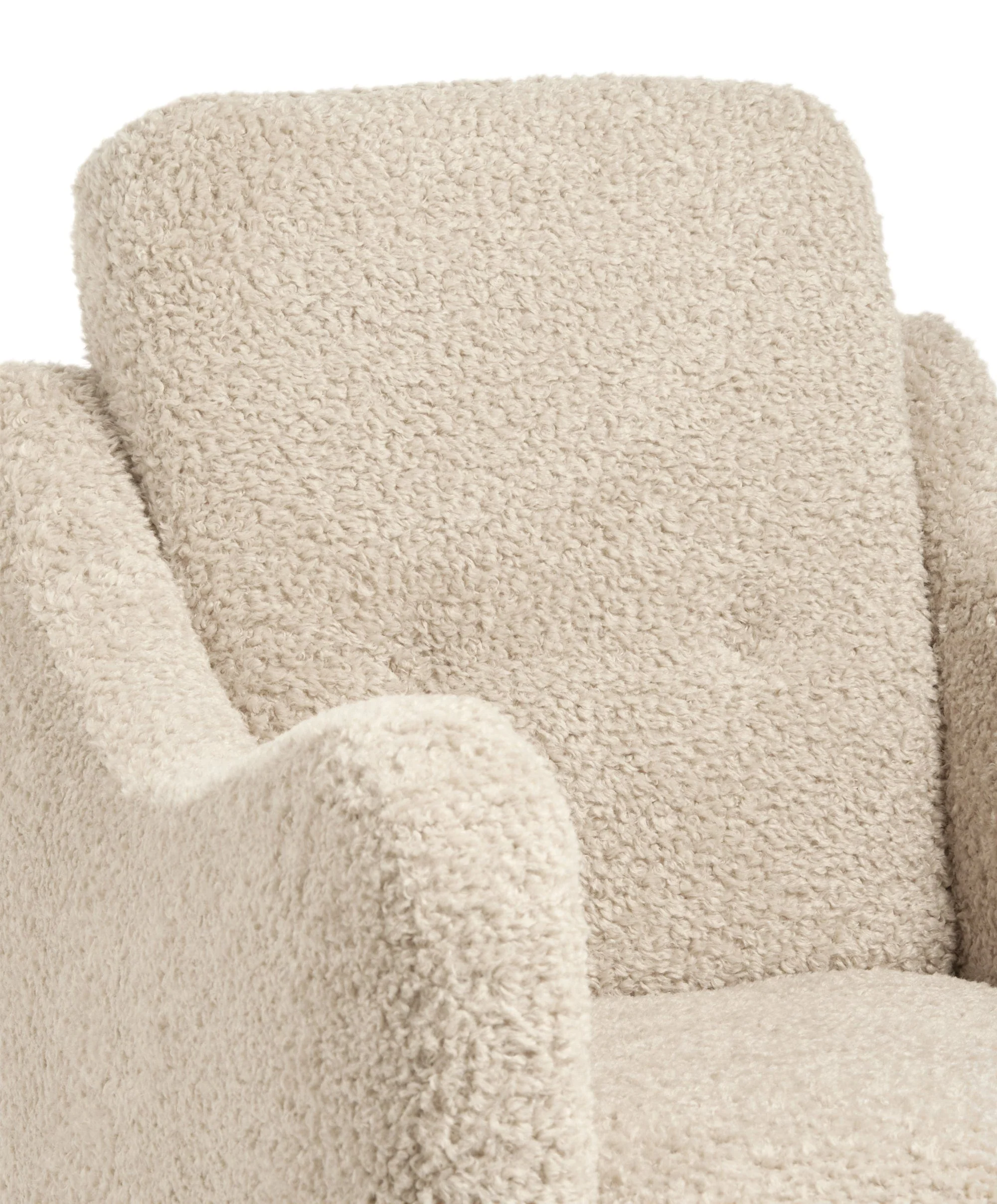 Bowdon Nursing Chair & Footstool Set - Biscuit Teddy - Image 8