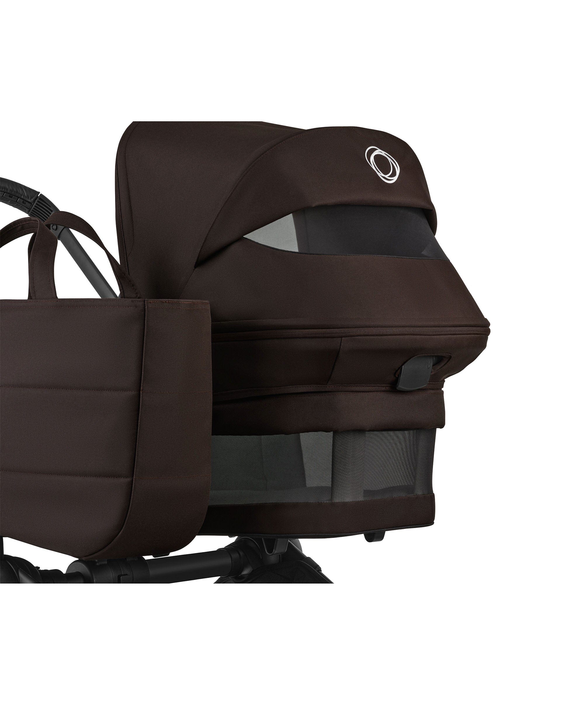 Bugaboo Donkey 6 Twin Carrycot Fabric Complete - Cocoa Brown - Image 4