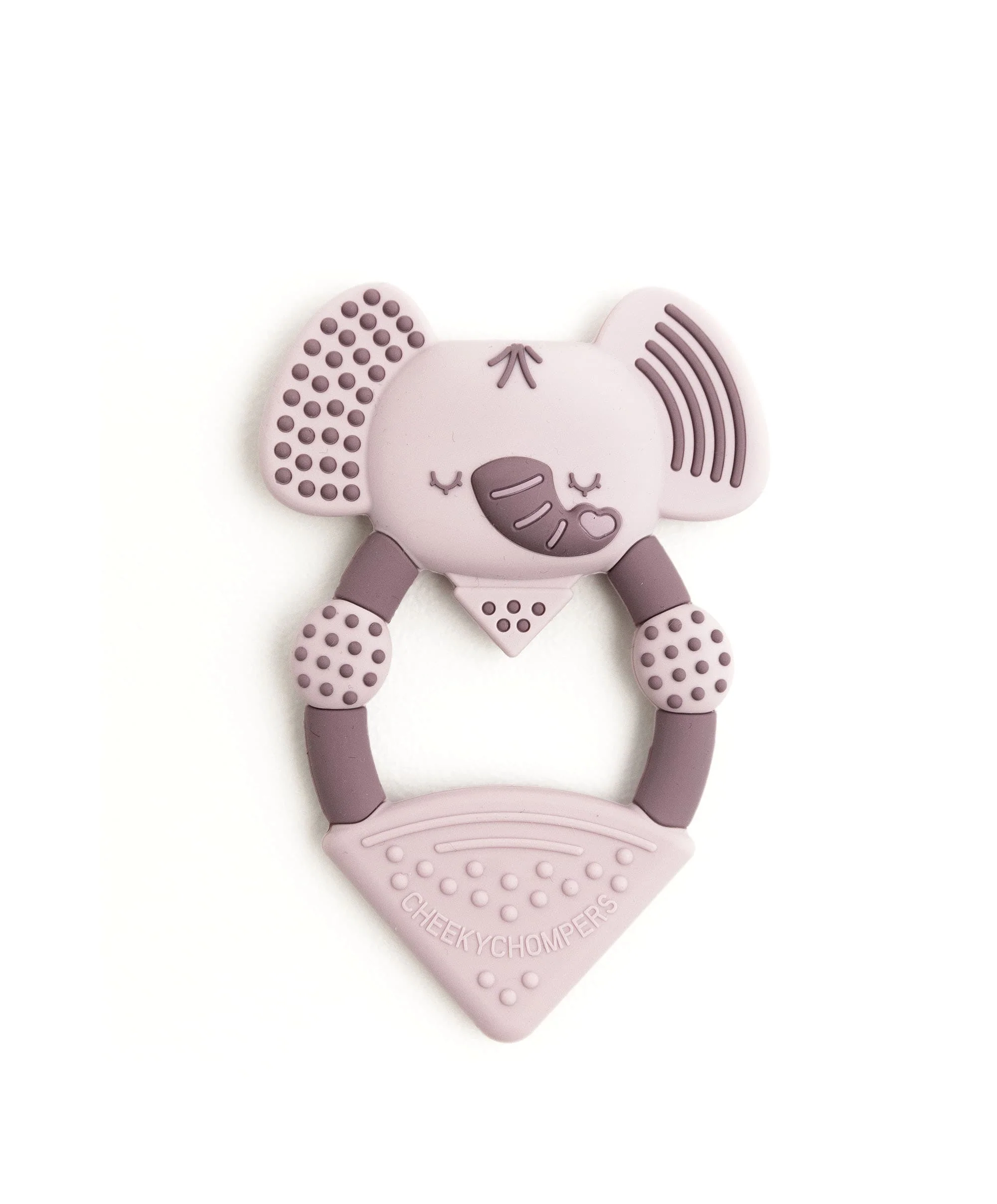 Cheeky Chompers Darcy the Elephant Teether - Dusky pink - Image 3