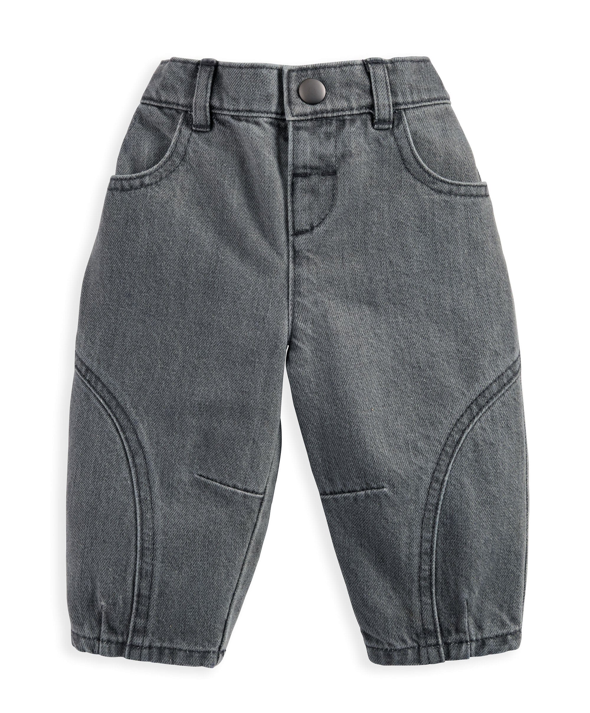 Charcoal Barrel Leg Jeans - Image 3