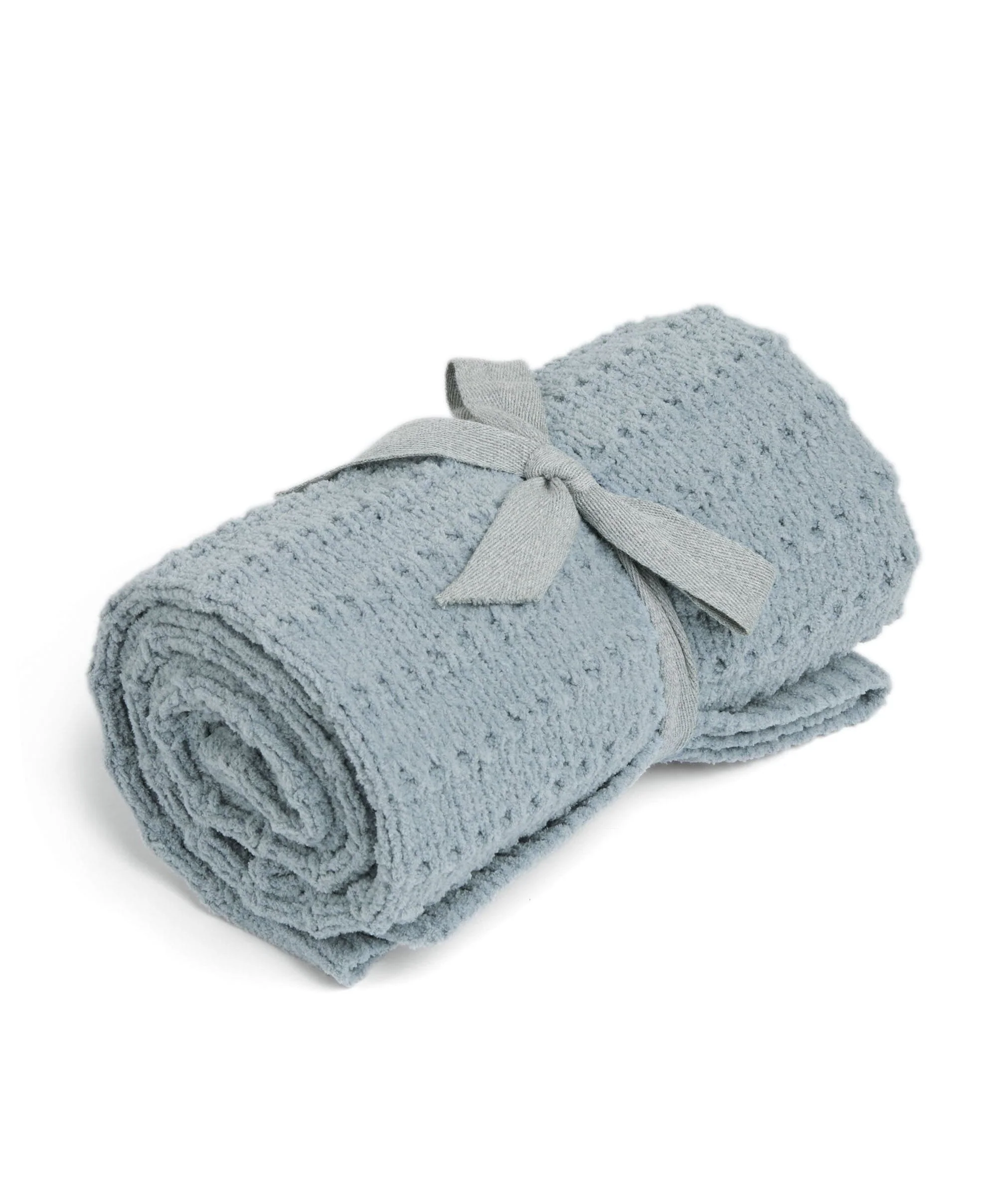 Chenille Blanket - Blue Stripe - Image 2