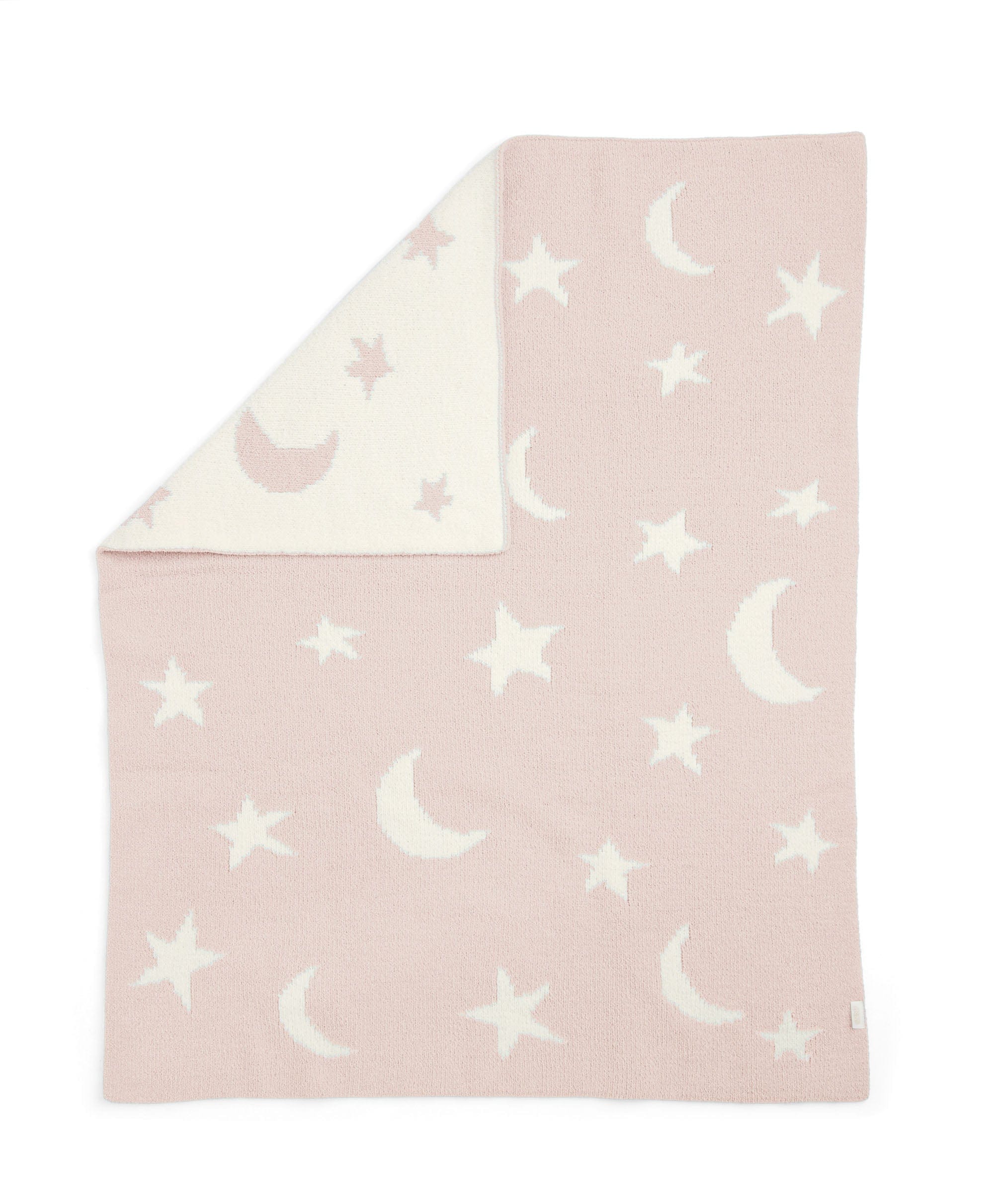 Chenille Blanket - Pink Moon/Star - Image 3