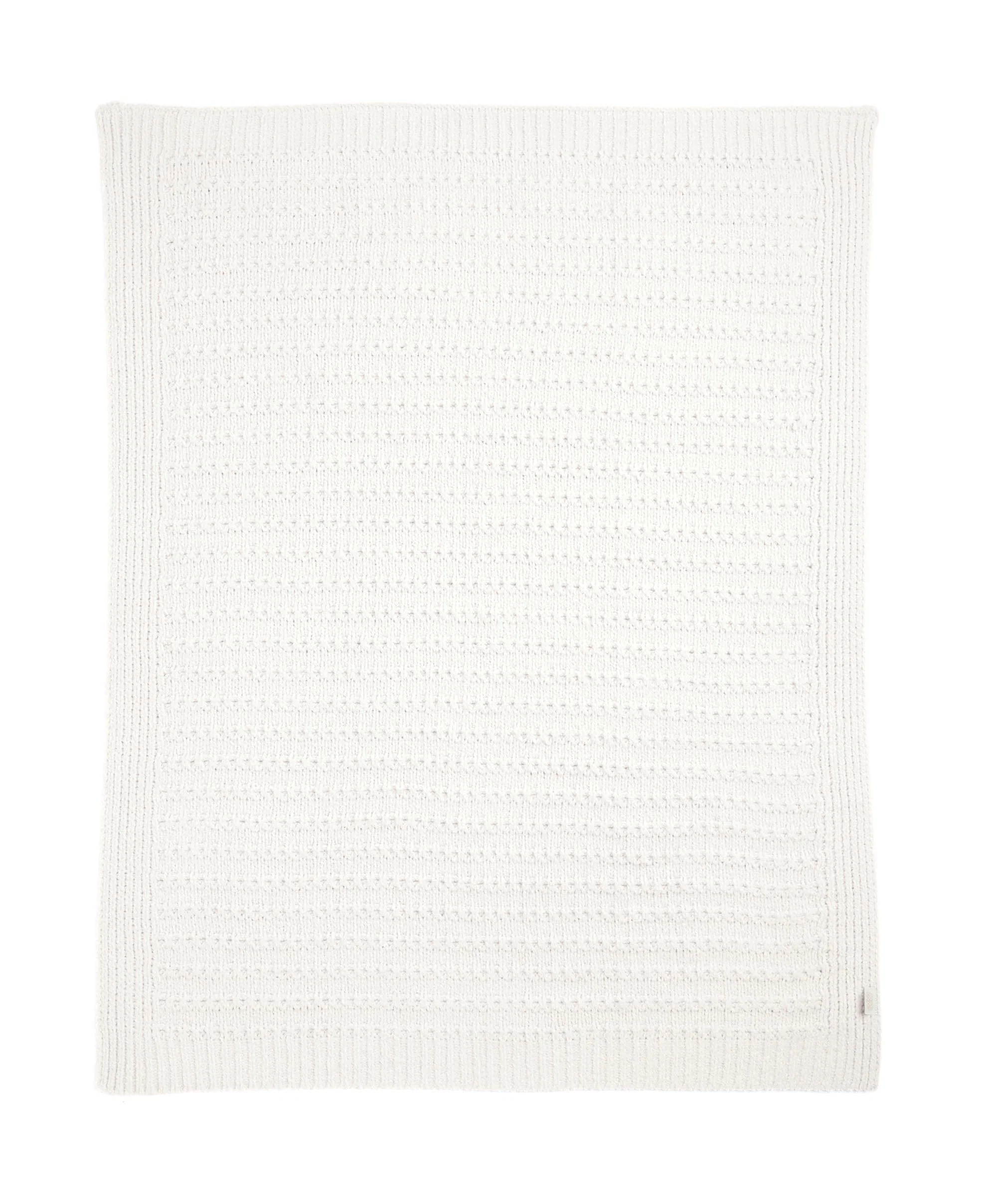 Chenille Blanket - White Stripe - Image 4