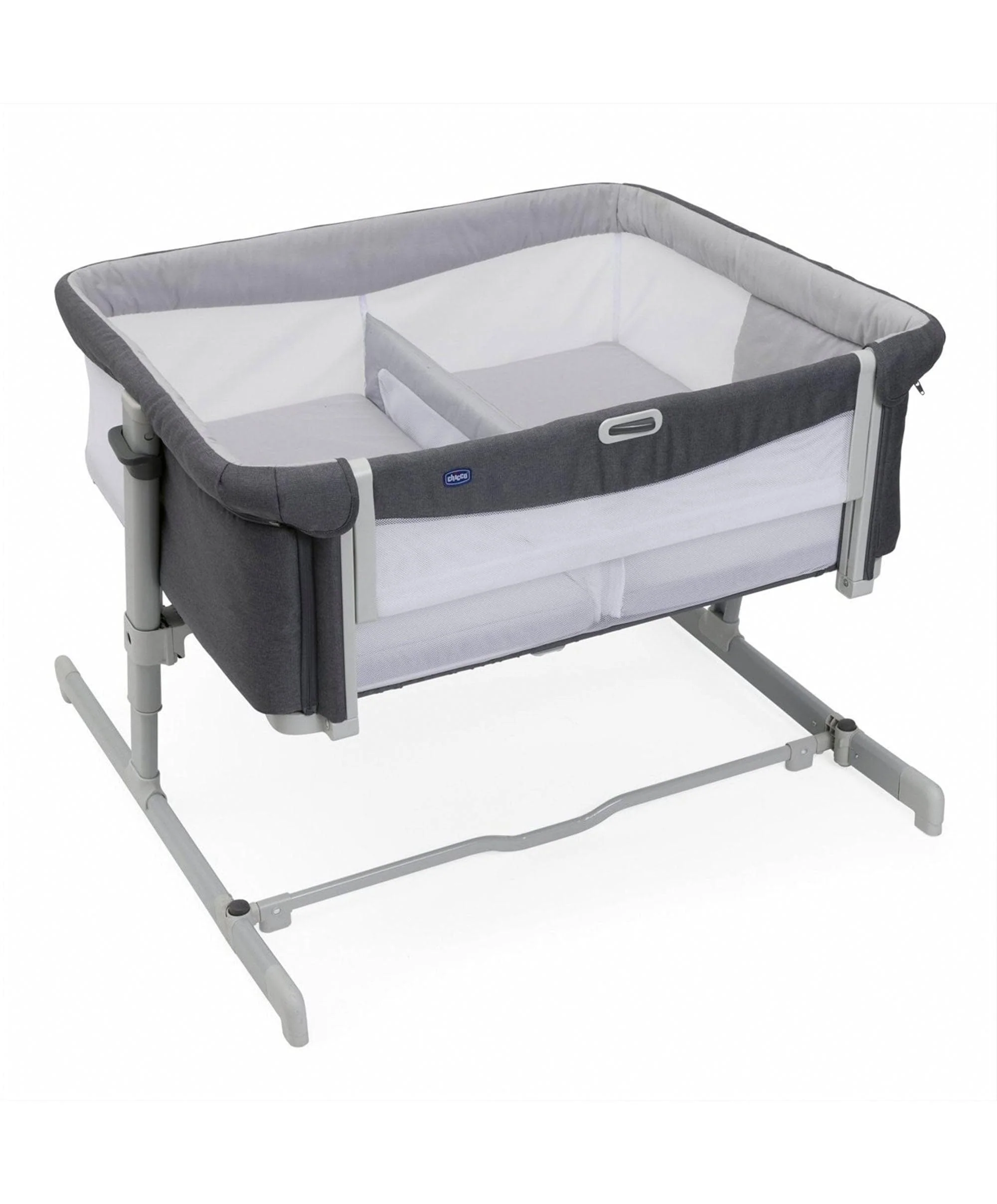 Chicco Next2Me Twins Bedside Crib – Magnet Grey