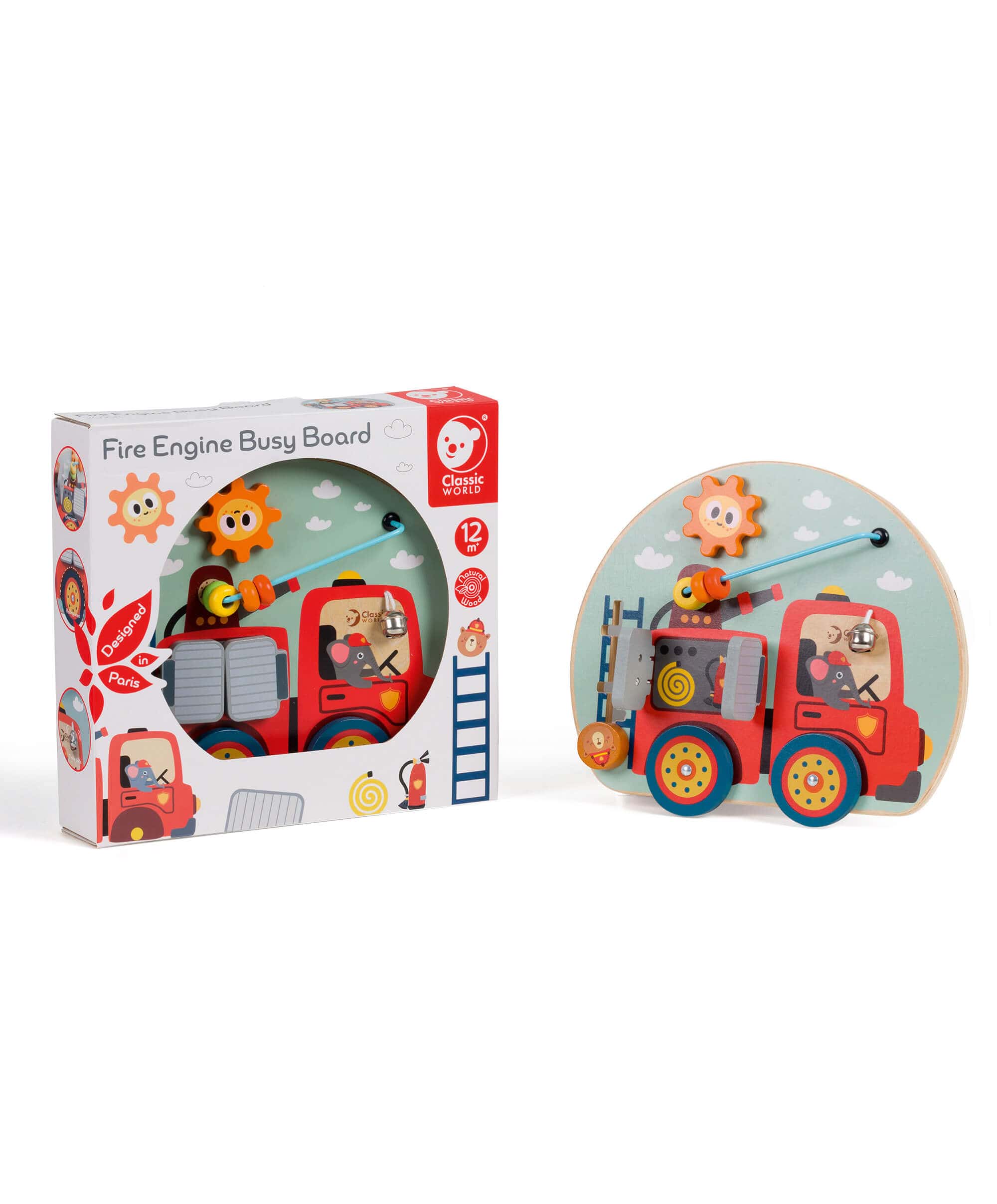 Classic World Fire Engine Busy Board Toy - Image 4