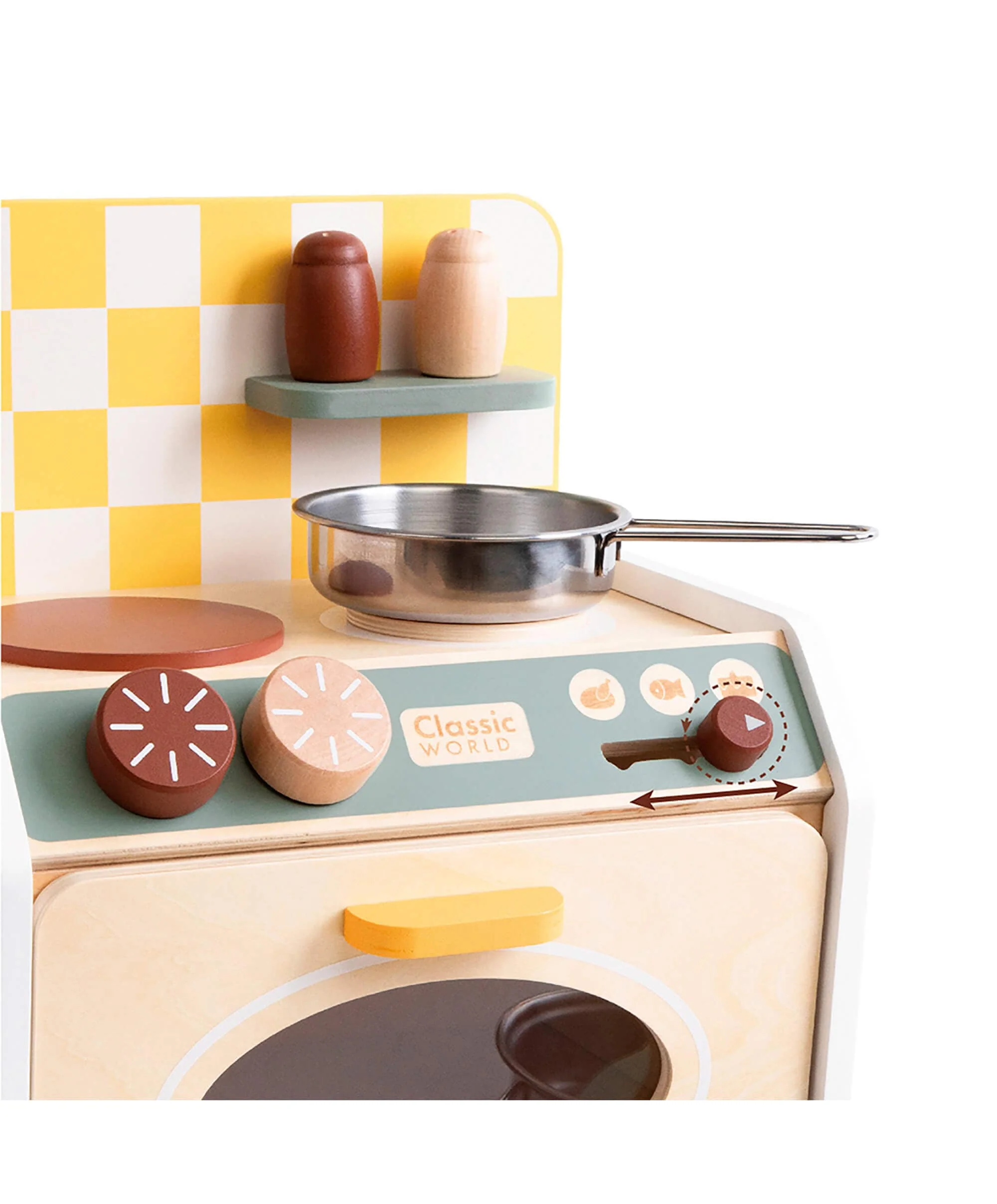Classic World Small Wooden Play Kitchen Toy - Image 4