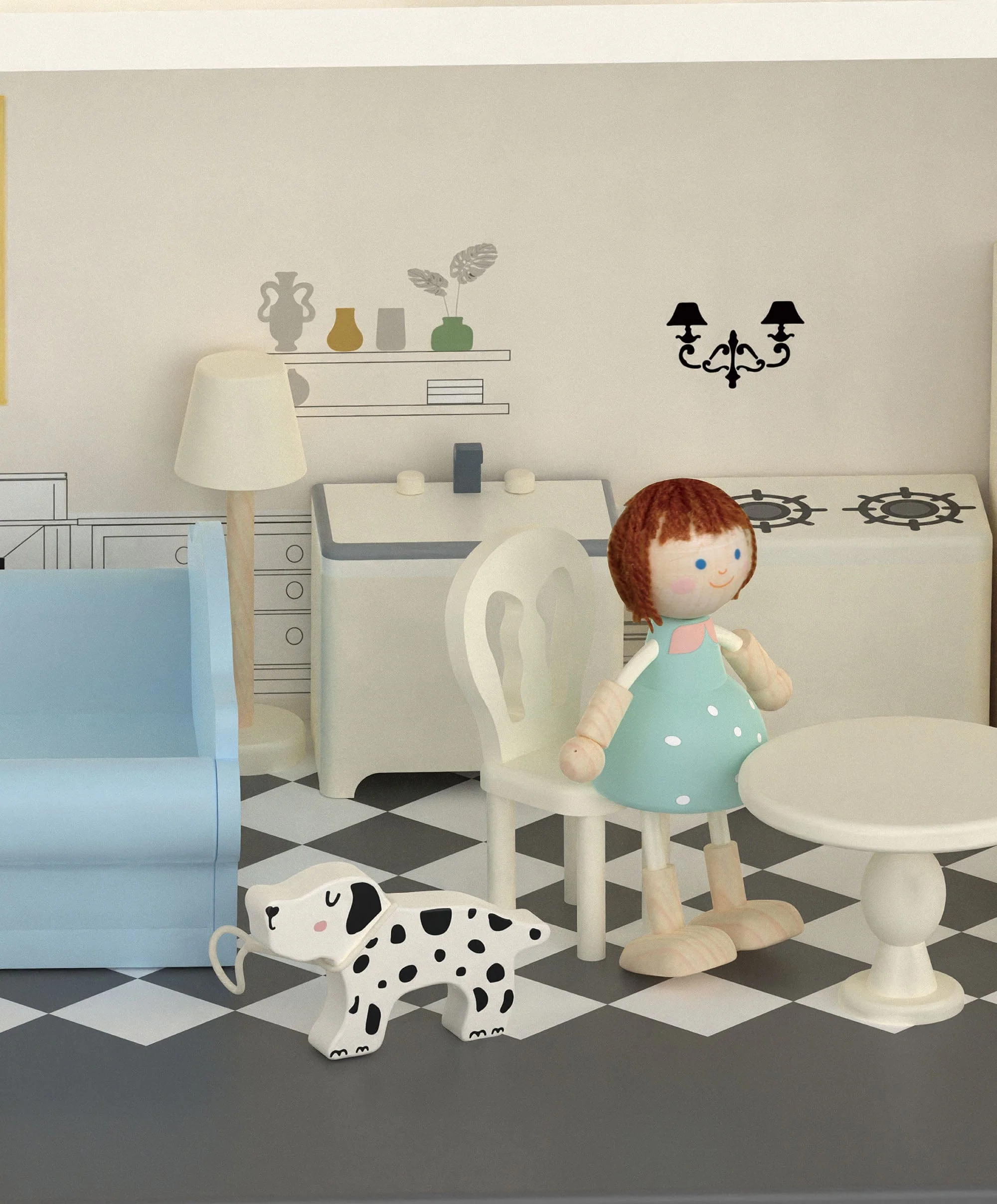 Classic World - Vintage Dollhouse - Image 6