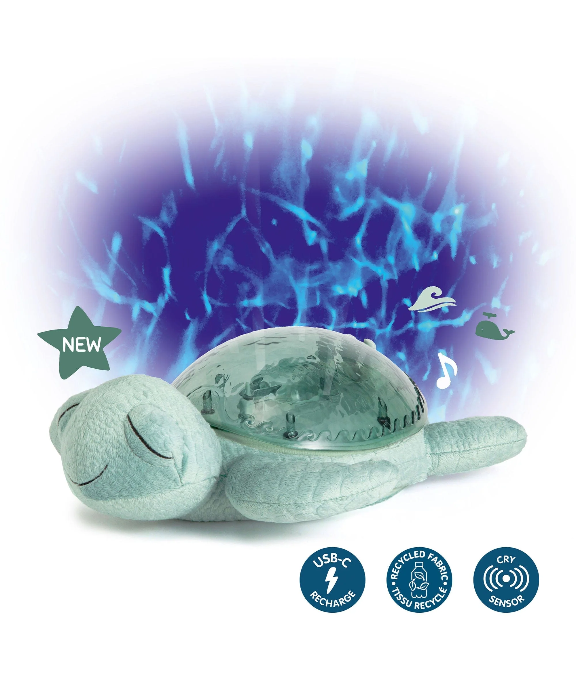 Cloud B Tranquil Turle Night Light - Green