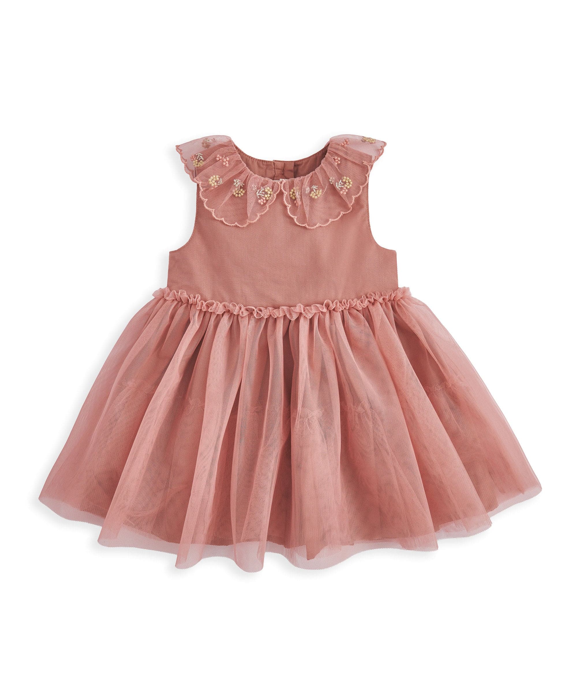 Collar Mesh Dress - Image 2