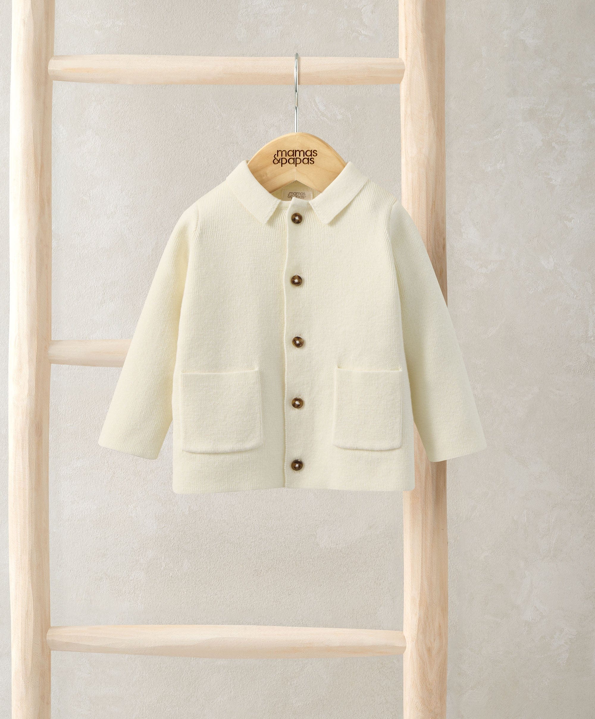 Collared Knitted Cardigan