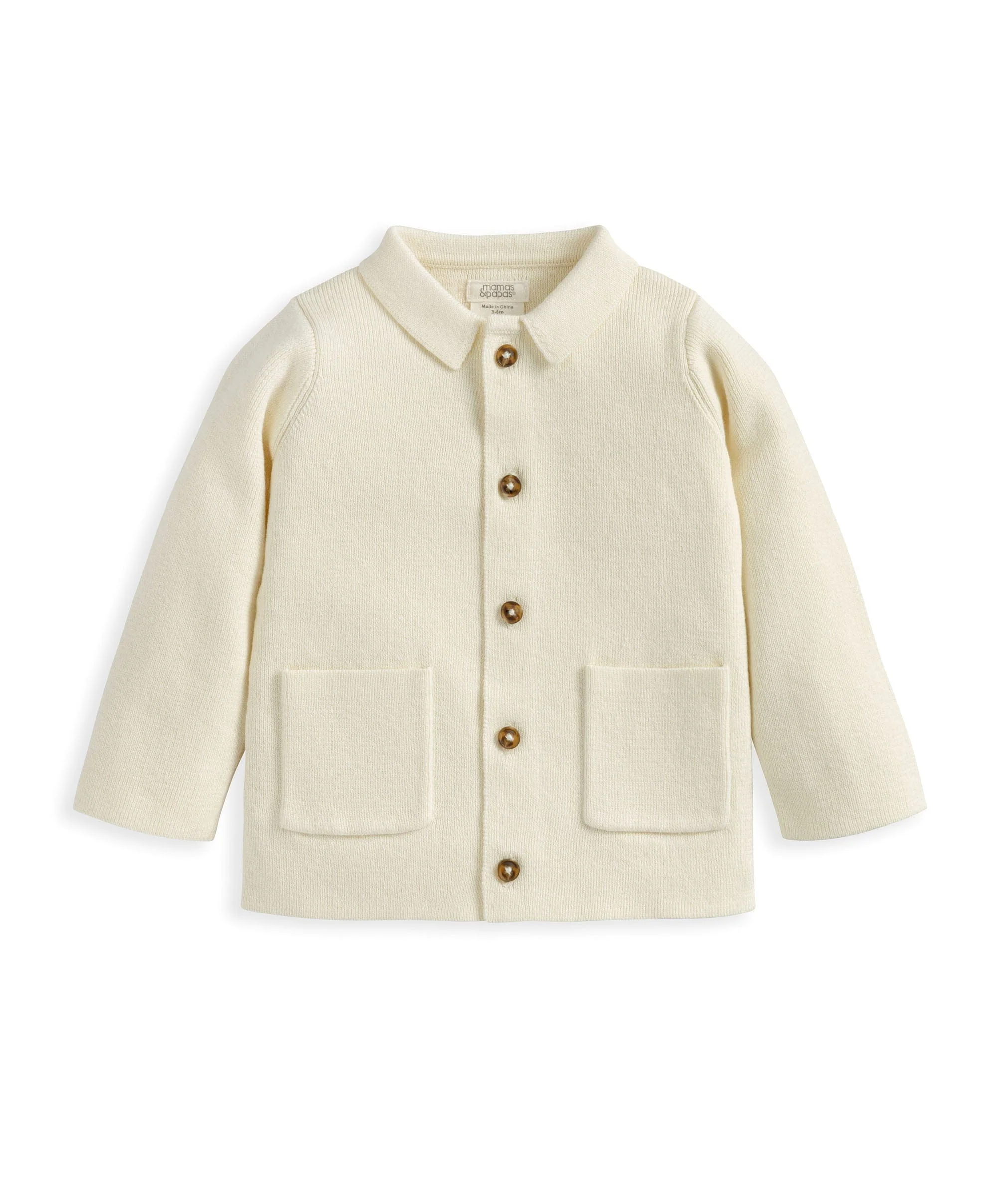 Collared Knitted Cardigan - Image 2