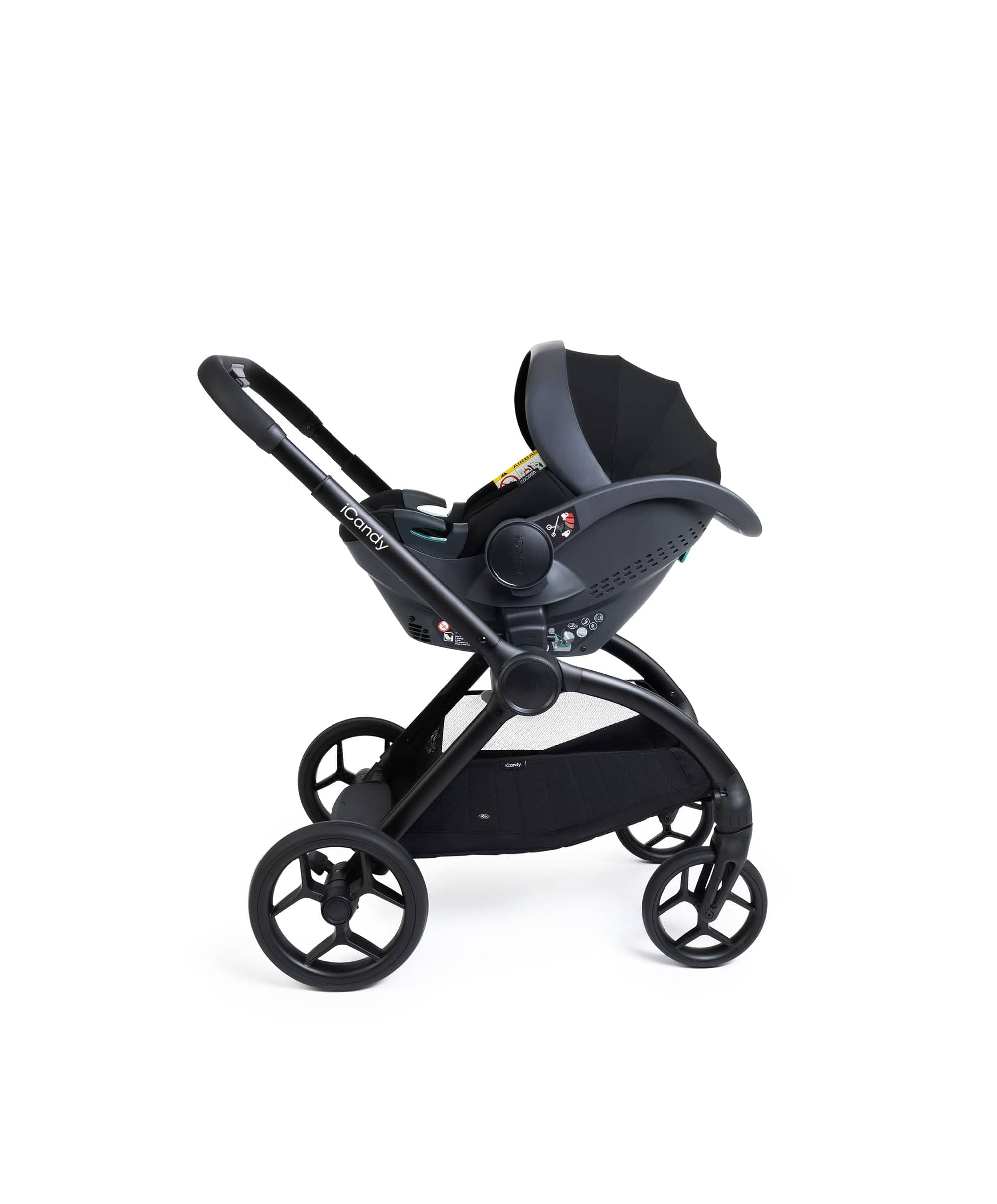 iCandy Core 2 Pushchair Bundle With Cybex Cloud T+ Car Seat & Base - Black - Image 6