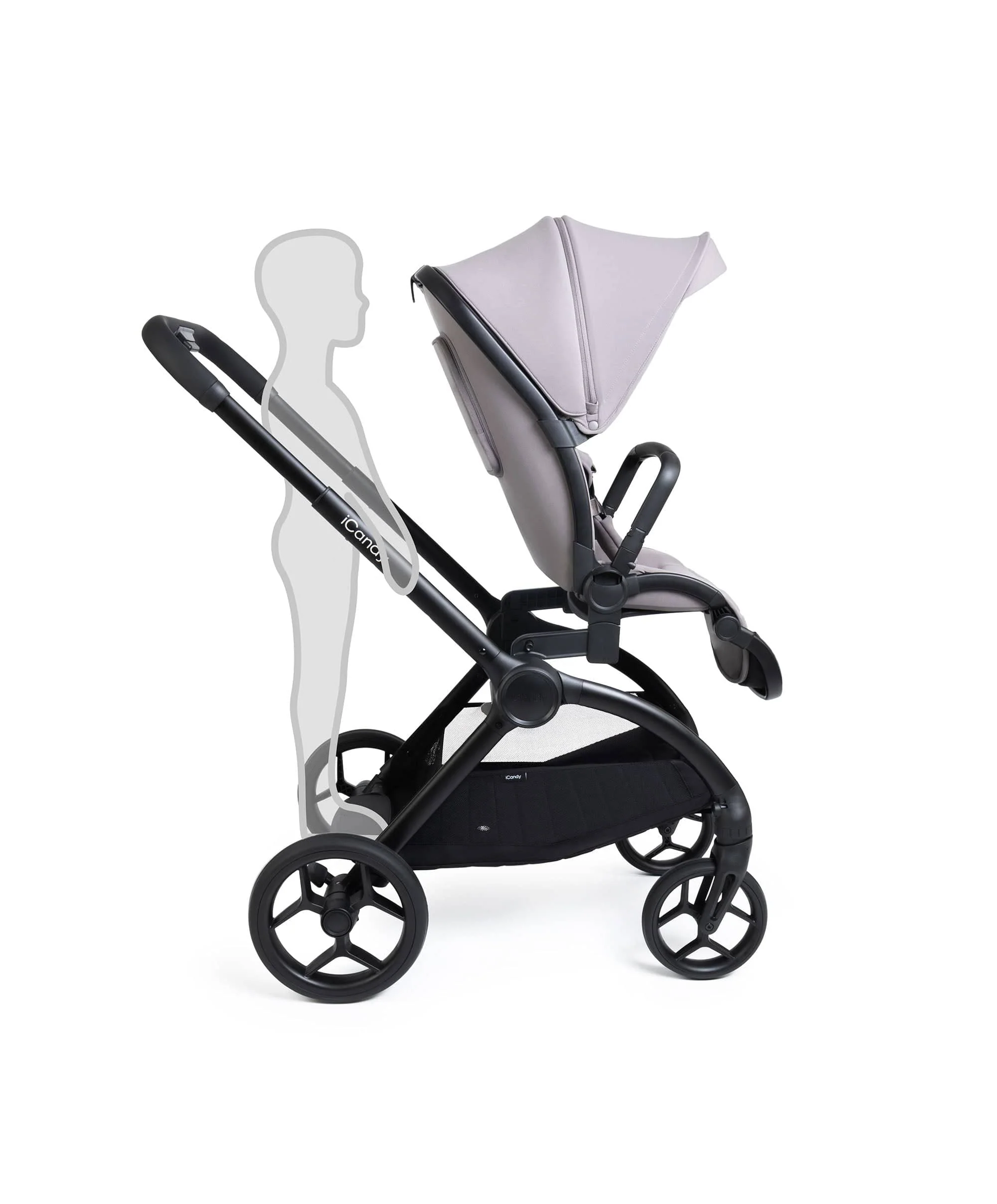 iCandy Core 2 Pushchair & Carrycot Bundle - Storm Grey - Image 6