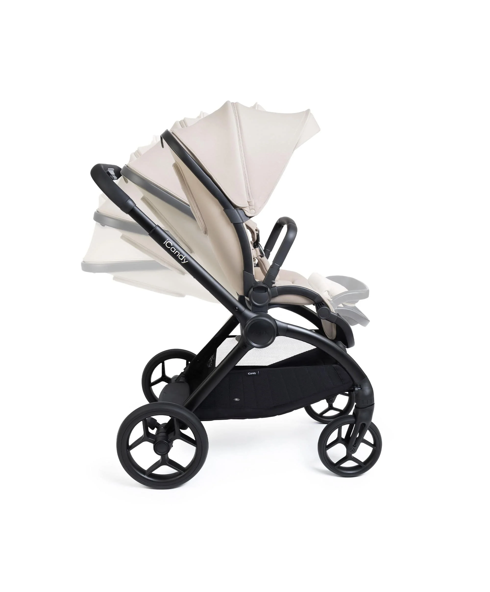 iCandy Core 2 Pushchair Bundle With Cybex Cloud T Car Seat & Base - Sandstone - Image 5