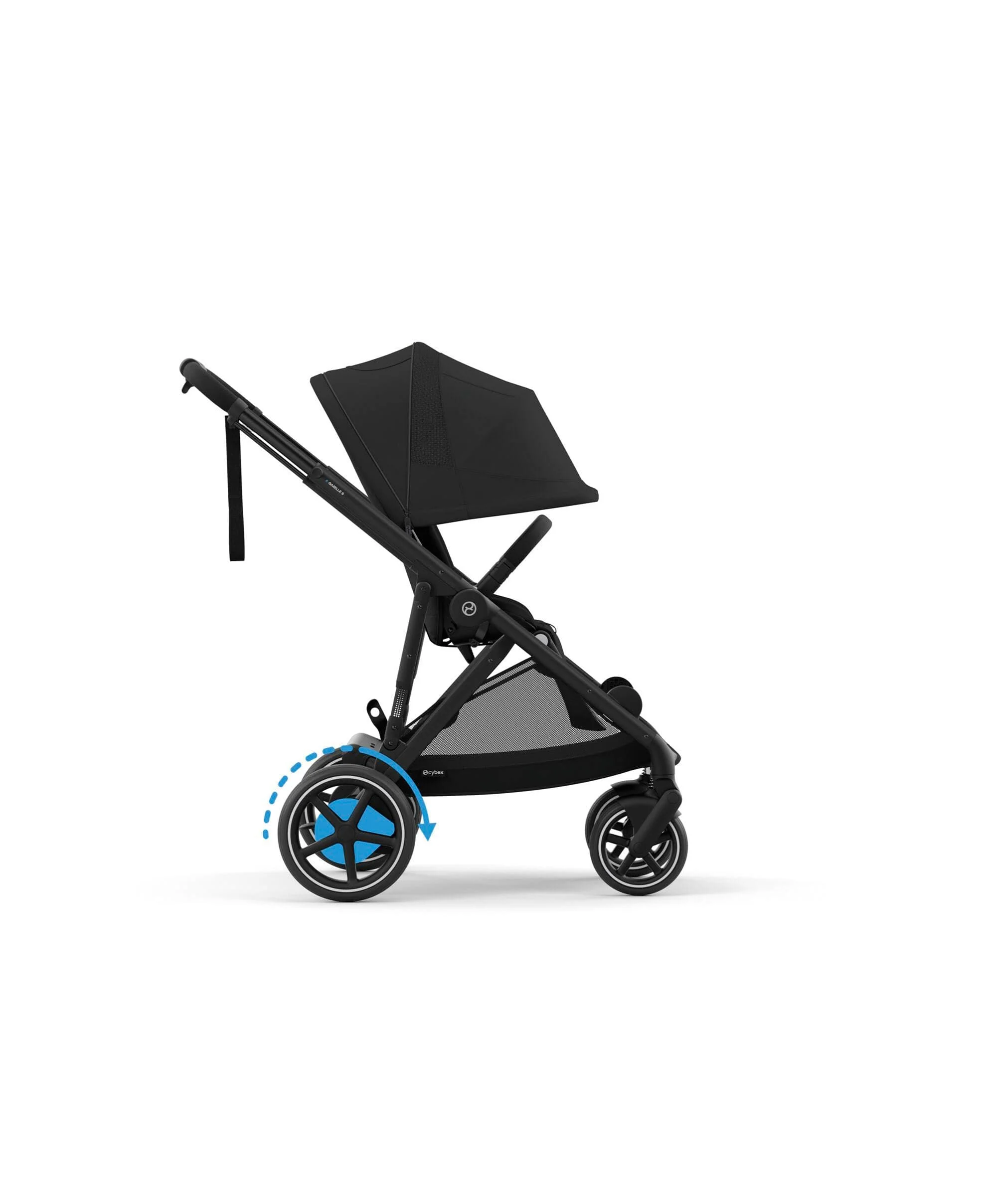 Cybex e-Gazelle S Electric Pushchair Bundle With Cybex Cloud T i-Size + Baby Car Seat & Base (7 Pieces) - Black - Image 4