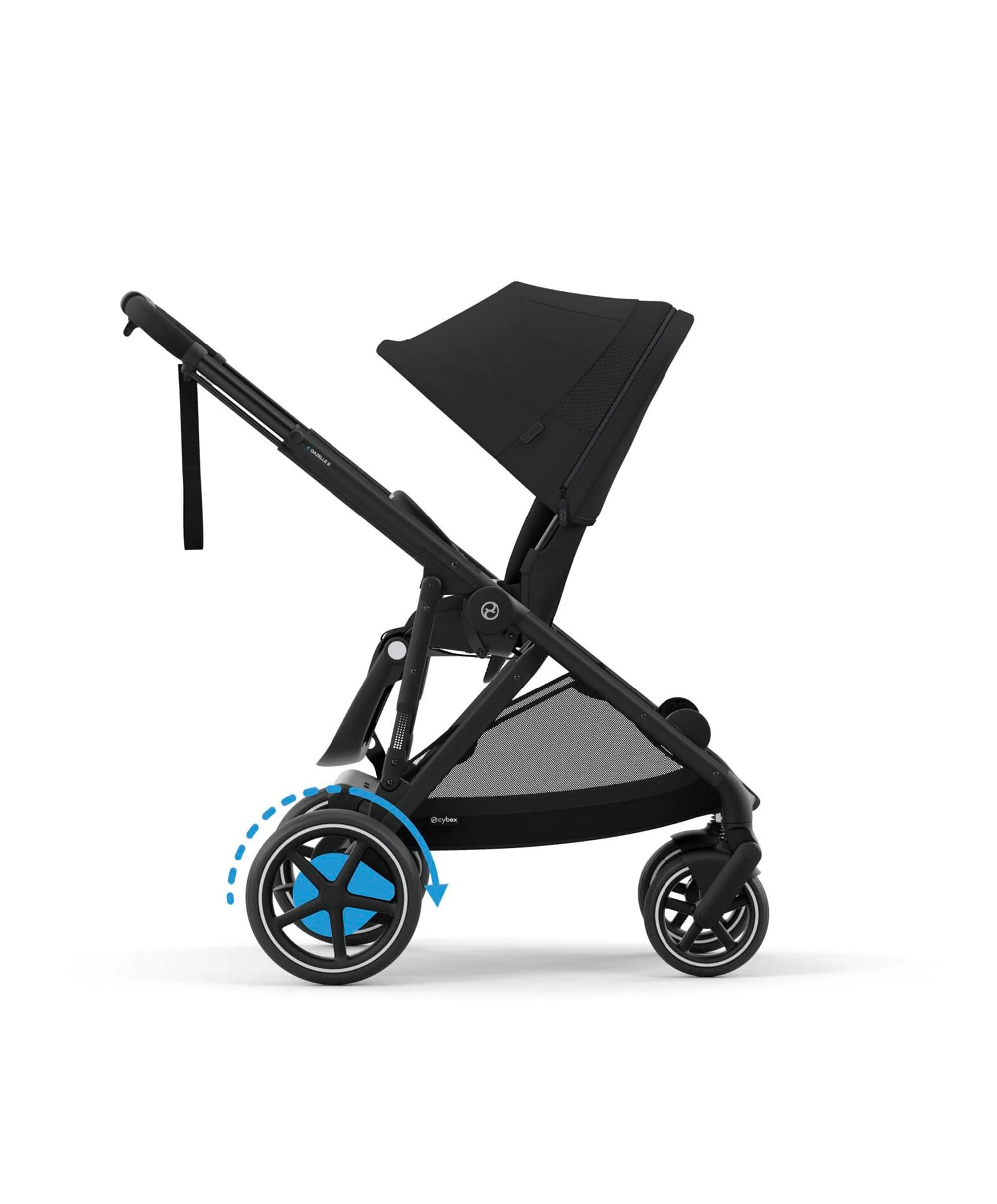 Cybex e-Gazelle S Electric Pushchair Bundle With Cybex Cloud T i-Size + Baby Car Seat & Base (7 Pieces) - Black - Image 5