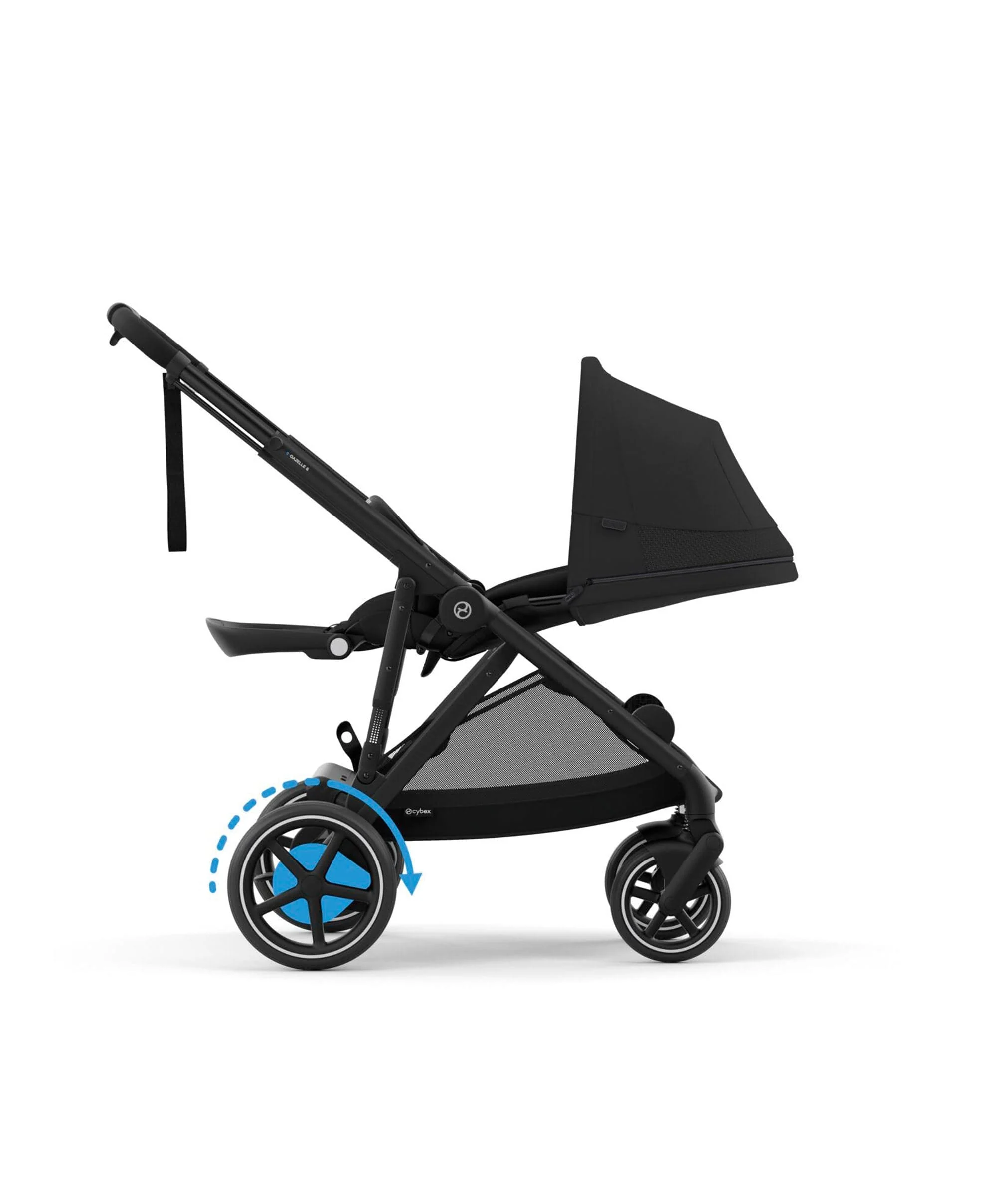 Cybex e-Gazelle S Electric Pushchair Bundle With Cybex Cloud T i-Size + Baby Car Seat & Base (7 Pieces) - Black - Image 6