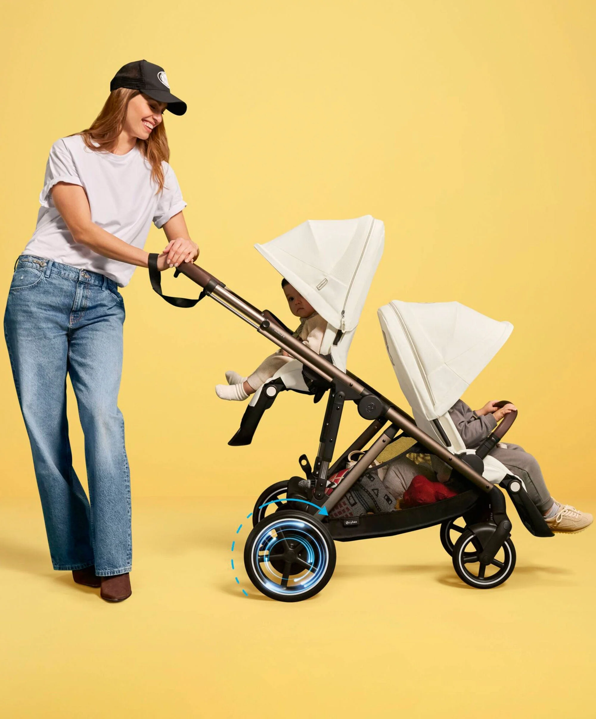Cybex e-Gazelle S Electric Single to Double Pushchair - Black - Image 8