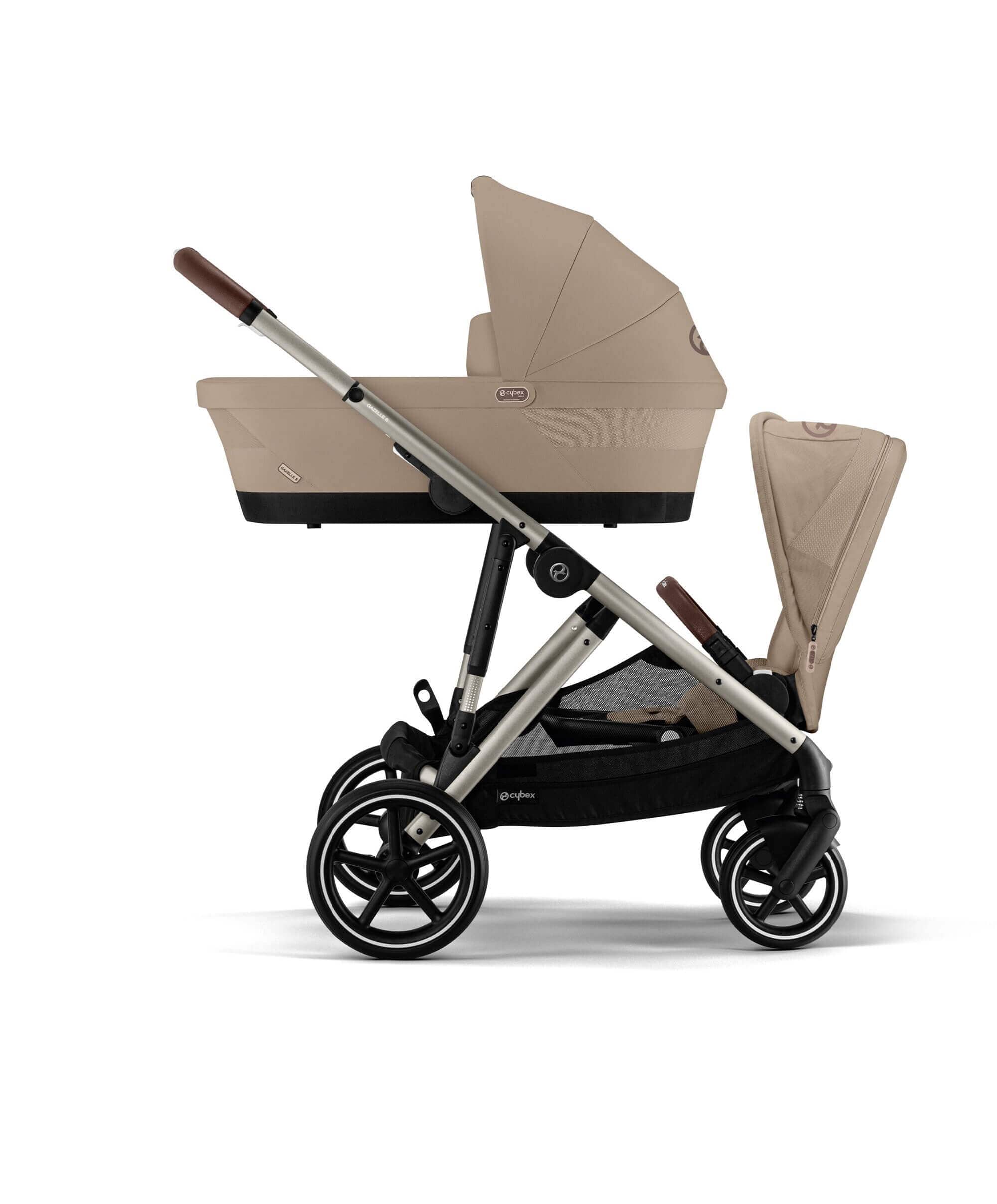 Cybex Gazelle S Carrycot - Almond Beige - Image 6