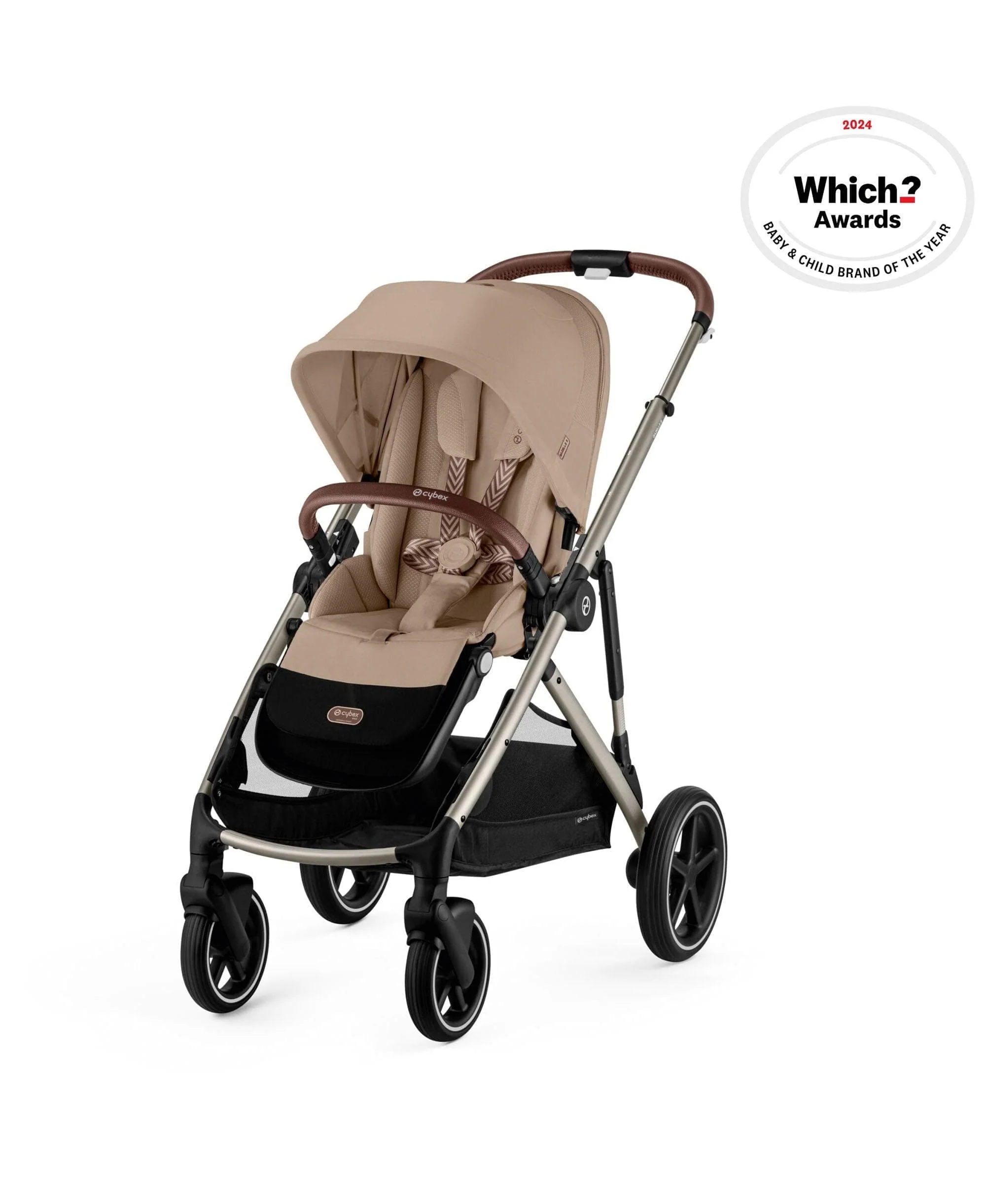 Cybex Gazelle S Twin Pushchair Bundle (12 Pieces) - Almond Beige - Image 3